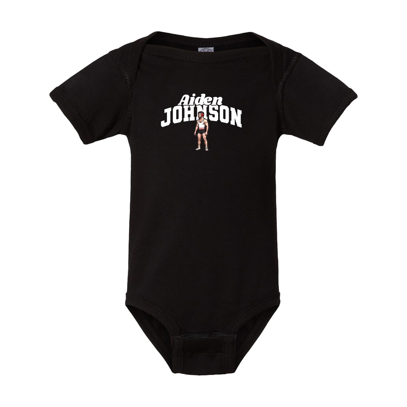 Baby Onesie — Signature Arch in Black