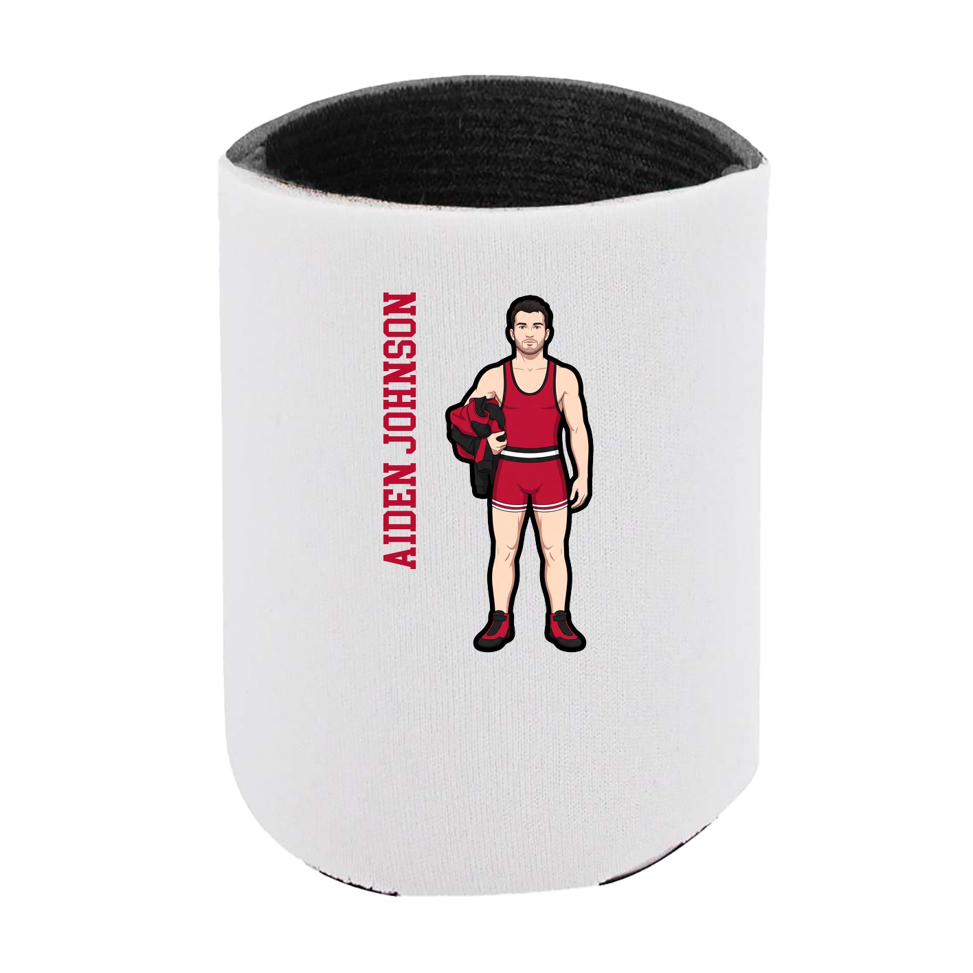Can Holder — Name Vertical in White
