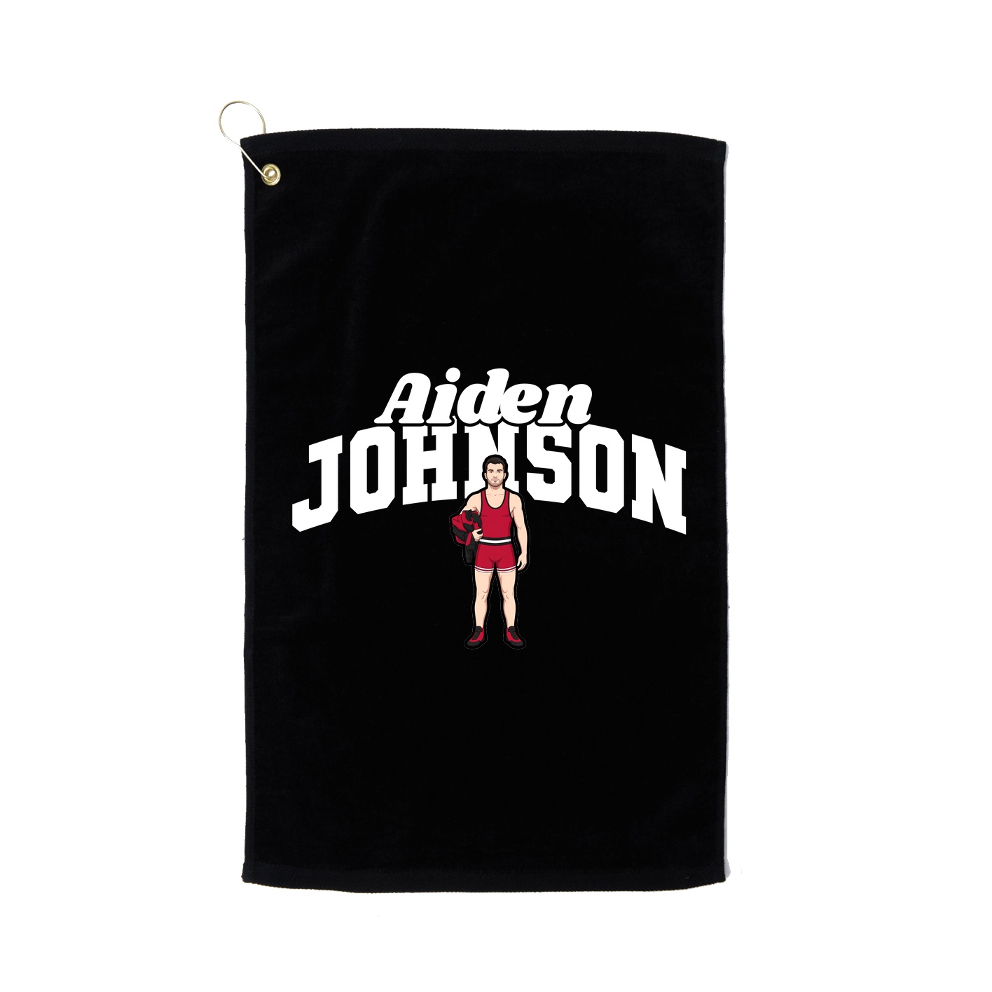 Golf Towel — Signature Arch in Black