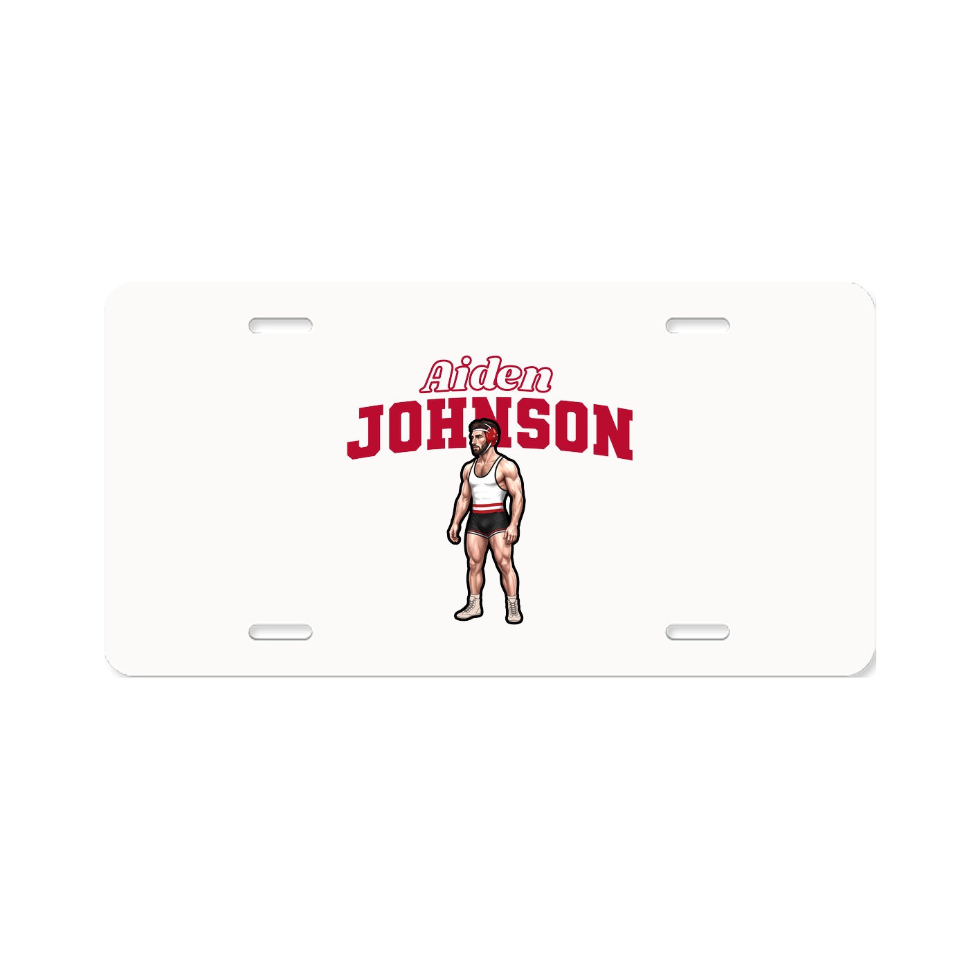 License Plate — Name Arch in Classic