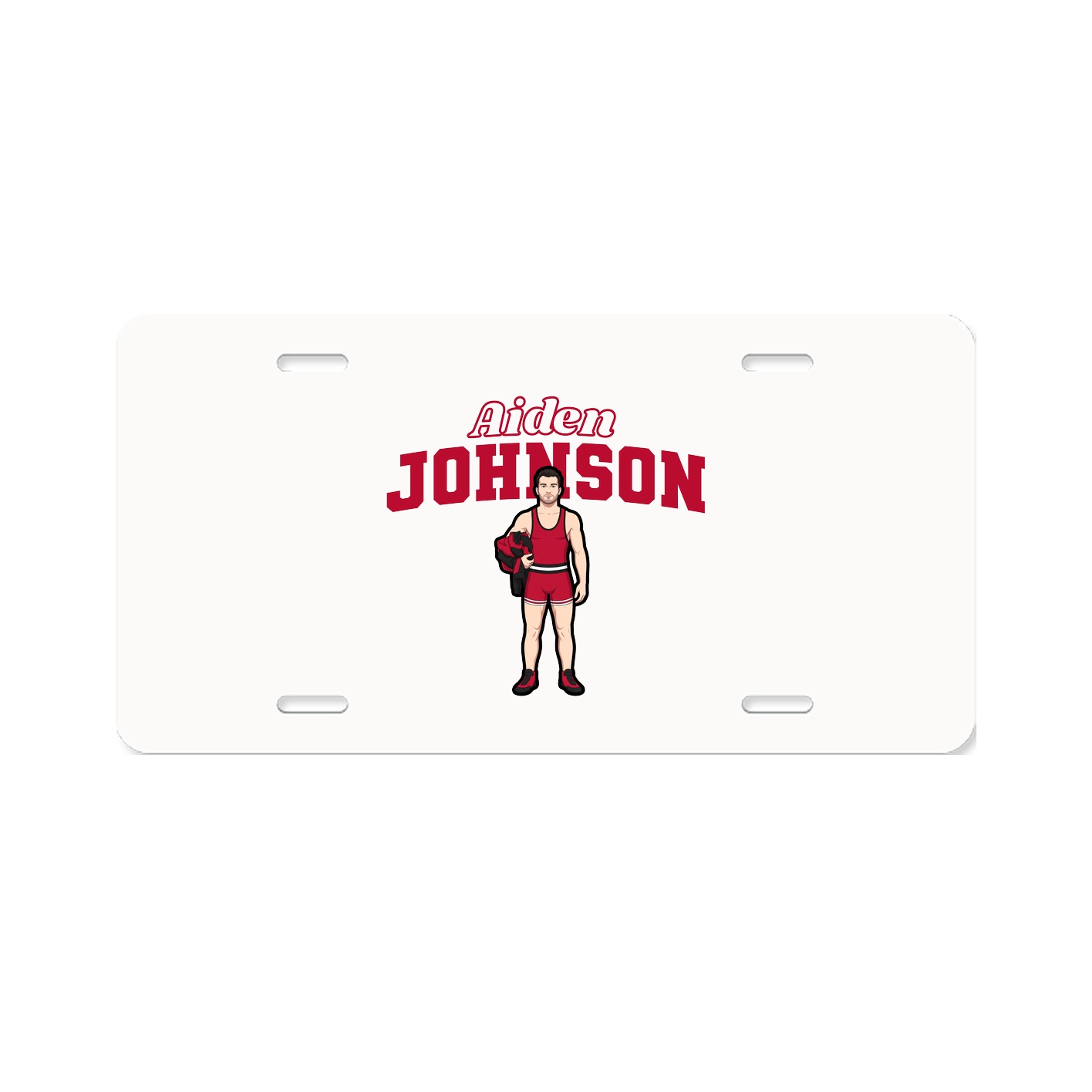 License Plate — Name Arch in Classic