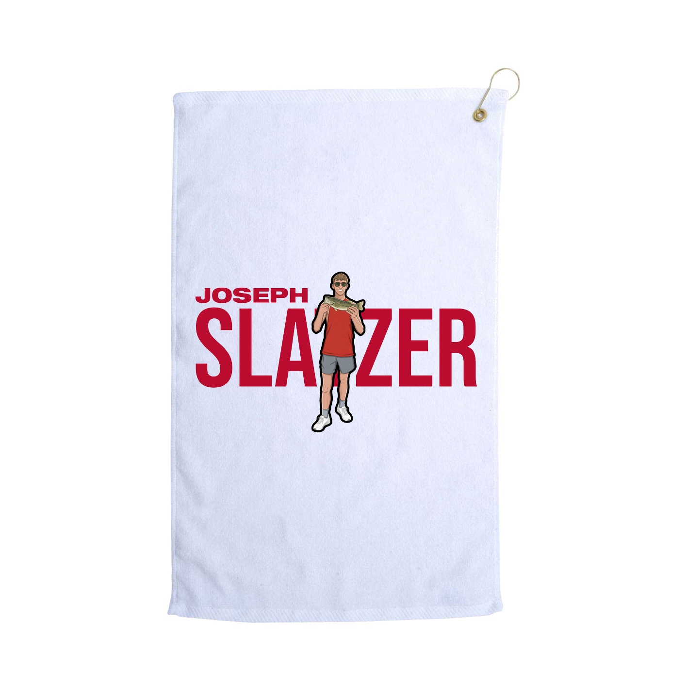 Golf Towel — Player Name in White