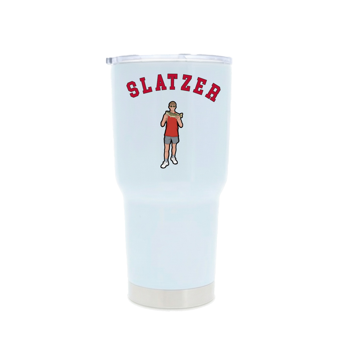 30oz Stainless Steel Tumbler — Shirsey Arch in White