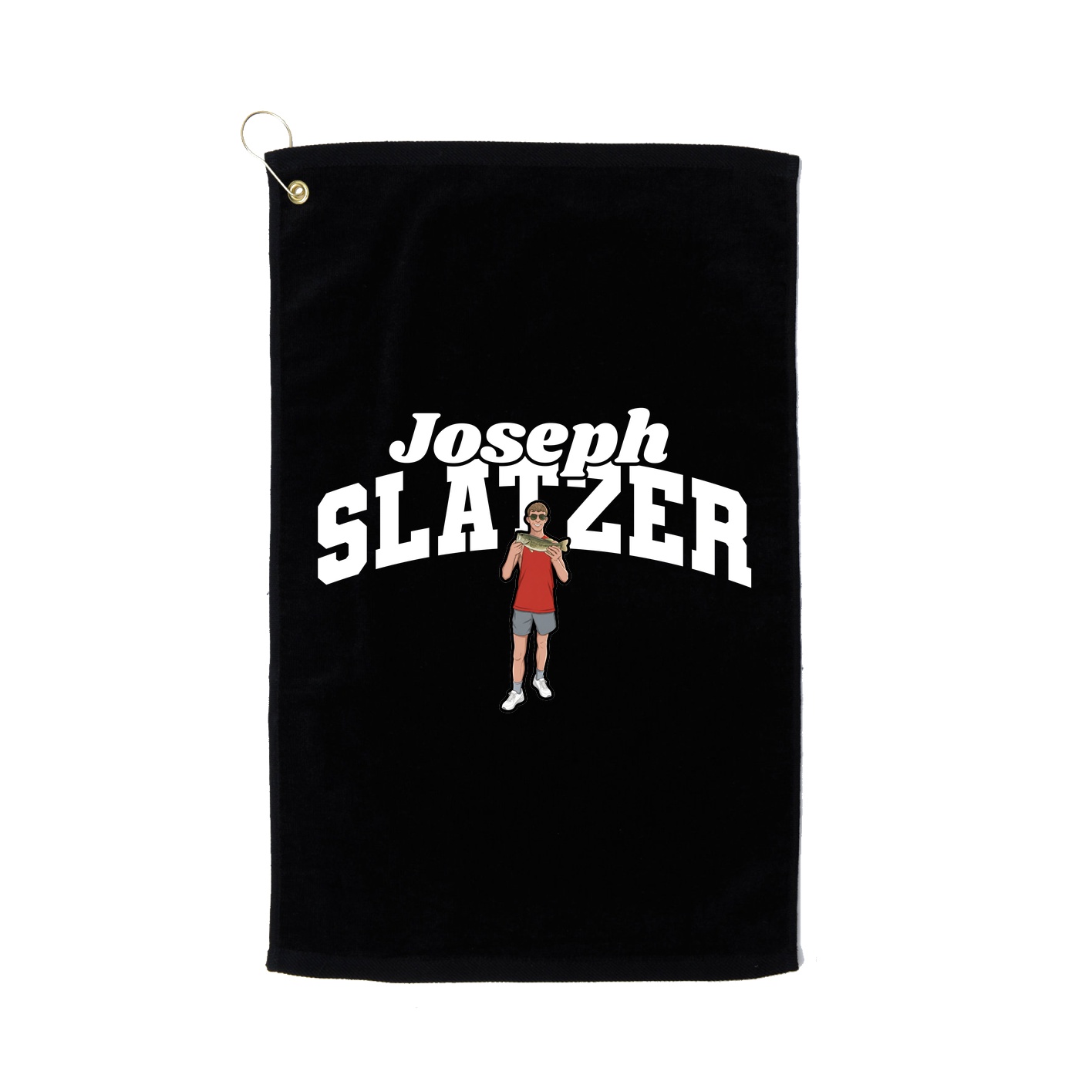 Golf Towel — Signature Arch in Black