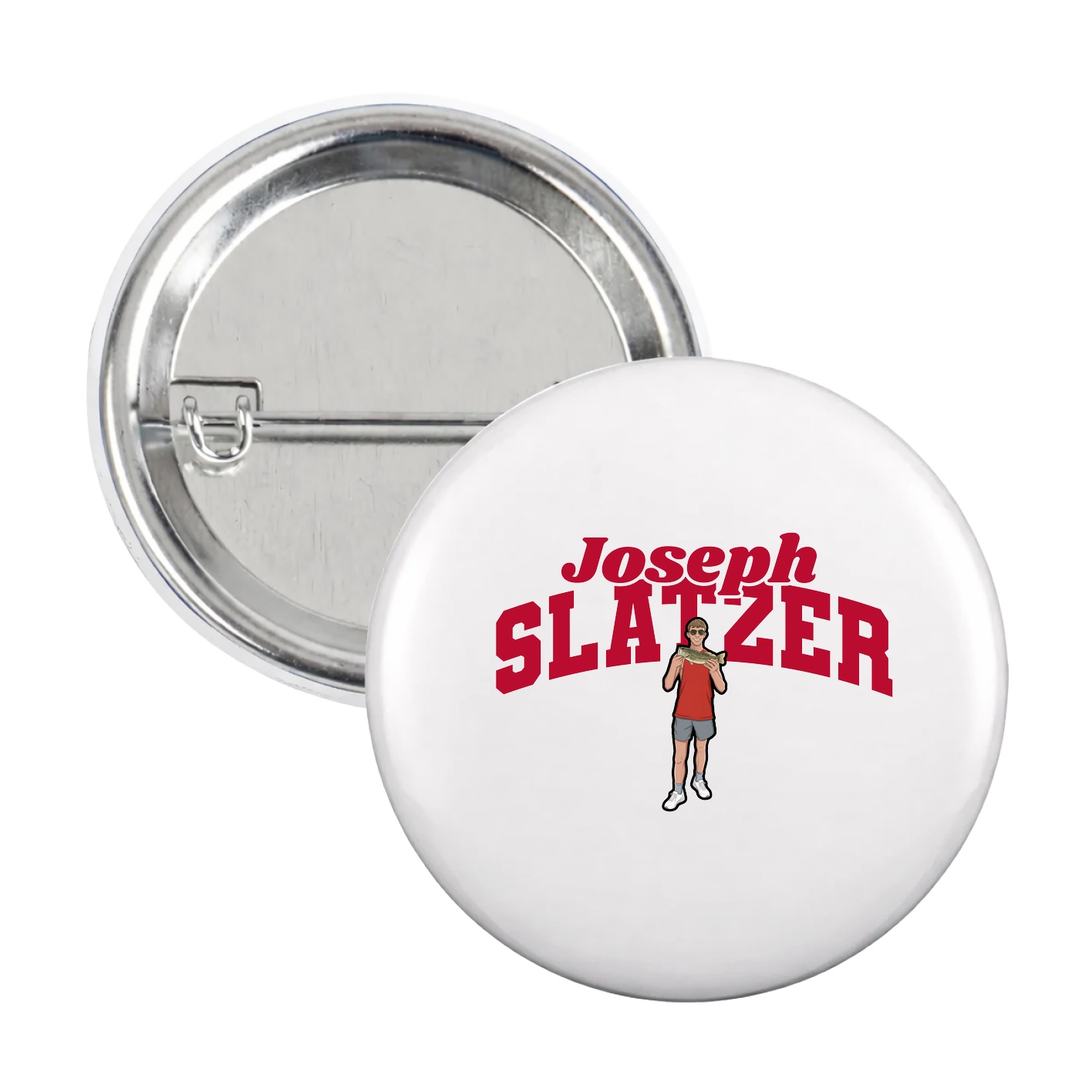 Game Day Button — Signature Arch in White