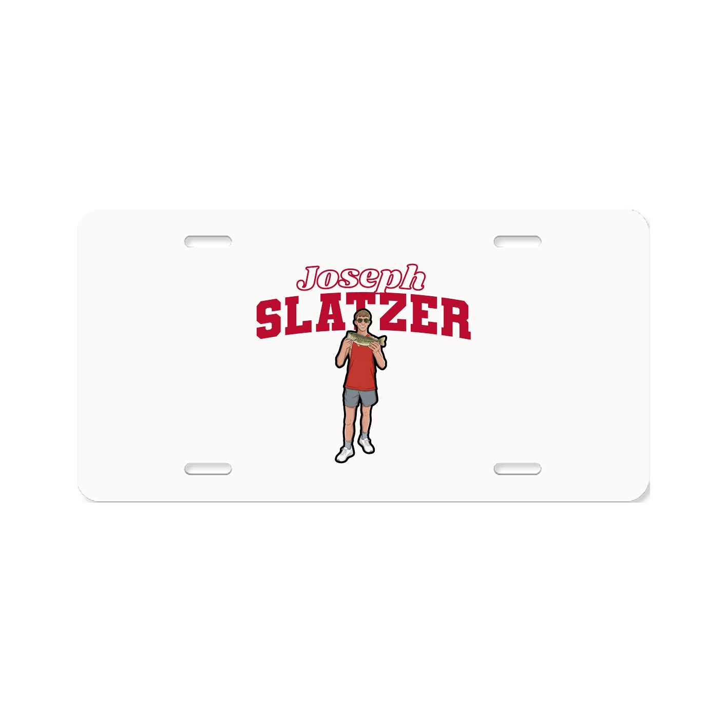 License Plate — Name Arch in Classic
