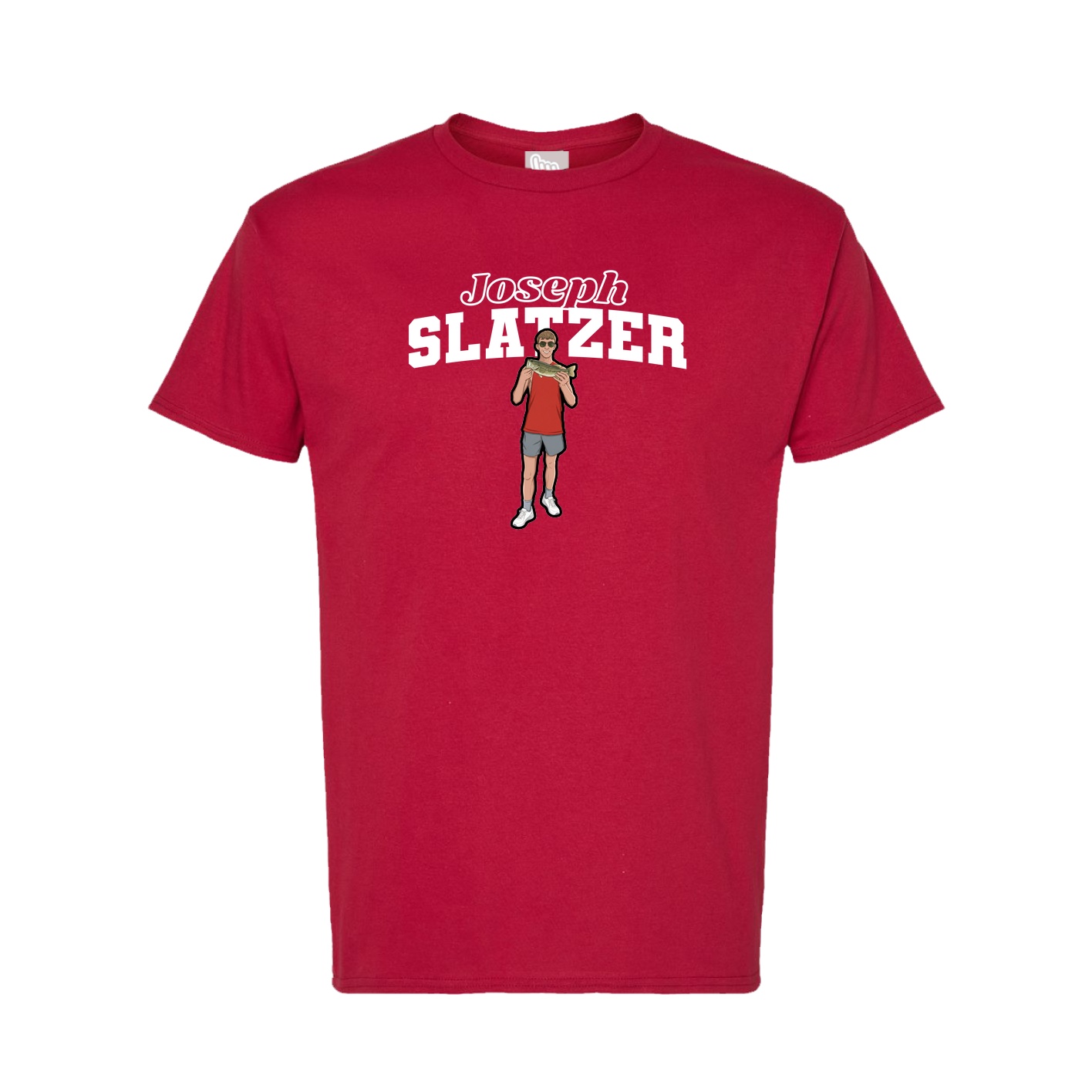 Tee — Name Arch in Crimson