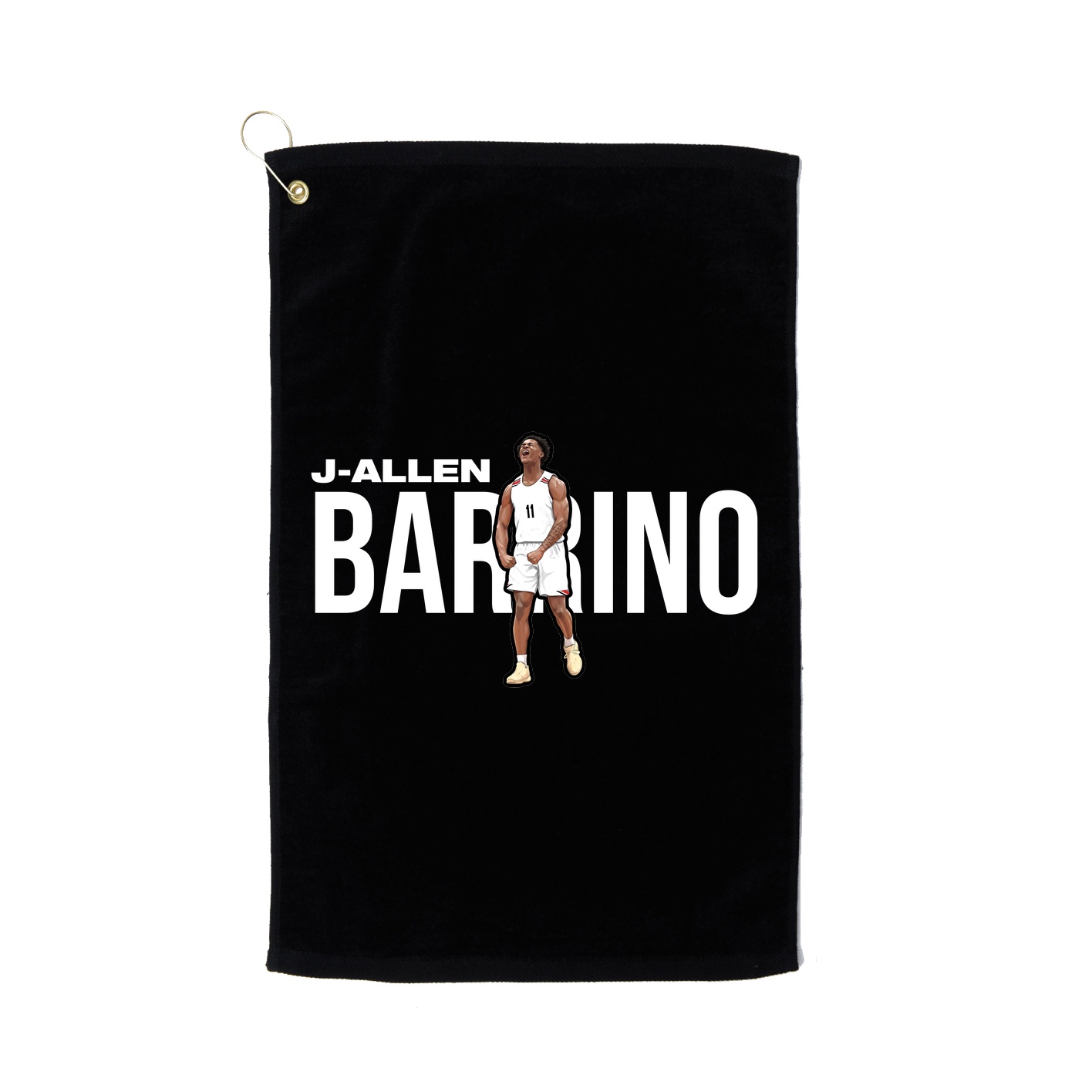 Golf Towel — Player Name in Black