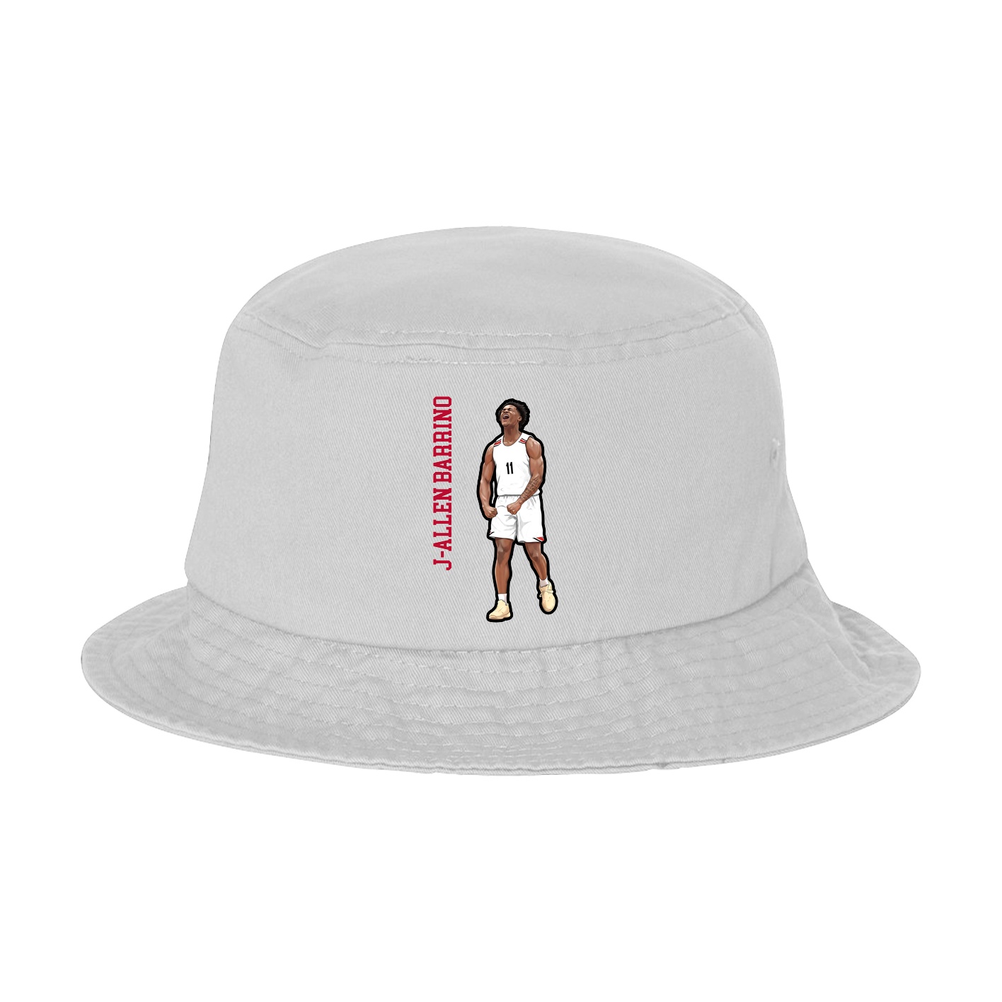 Bucket Cap — Name Vertical in White
