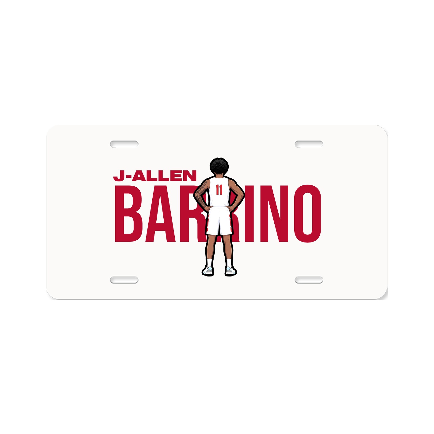 License Plate — Player Name in Classic