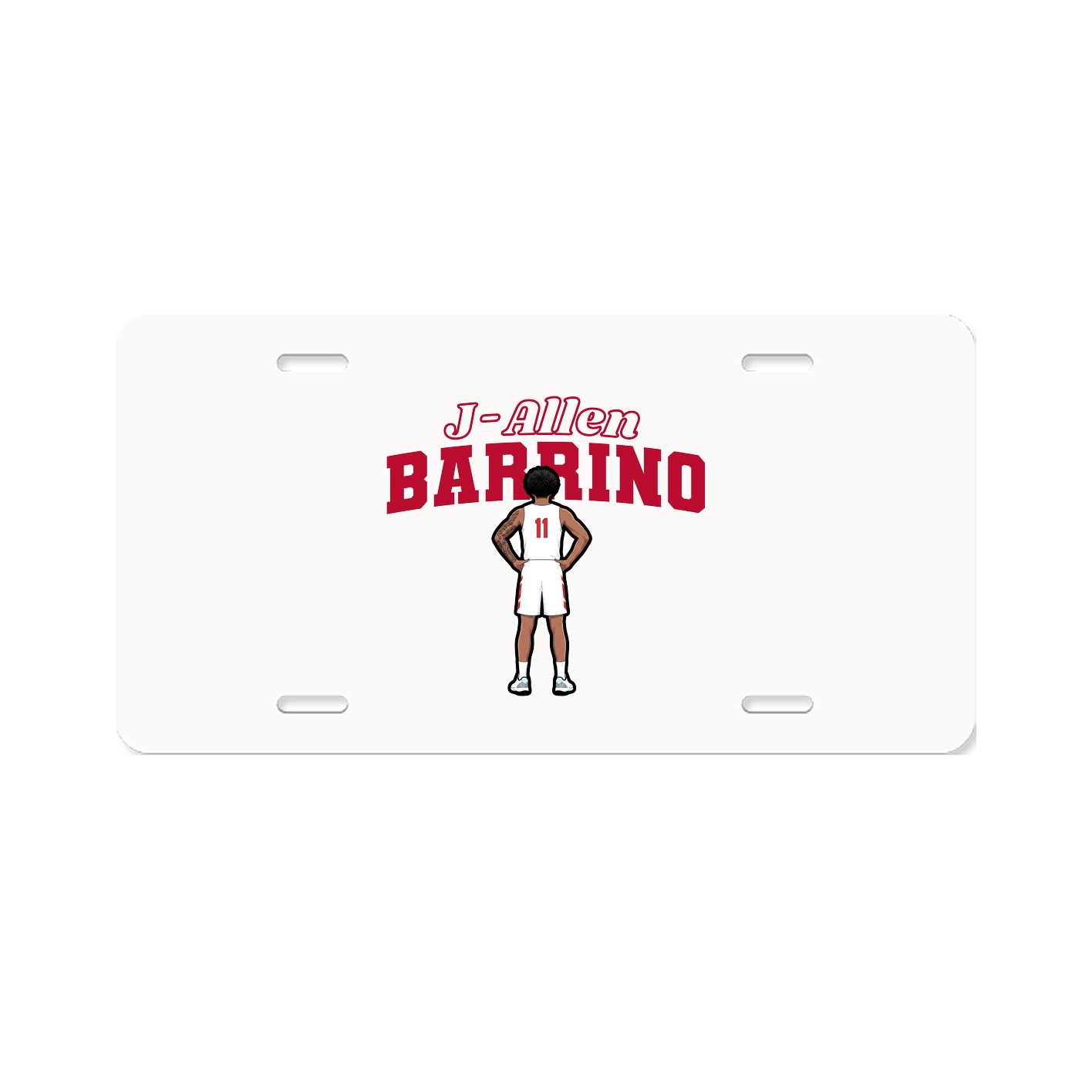 License Plate — Name Arch in Classic