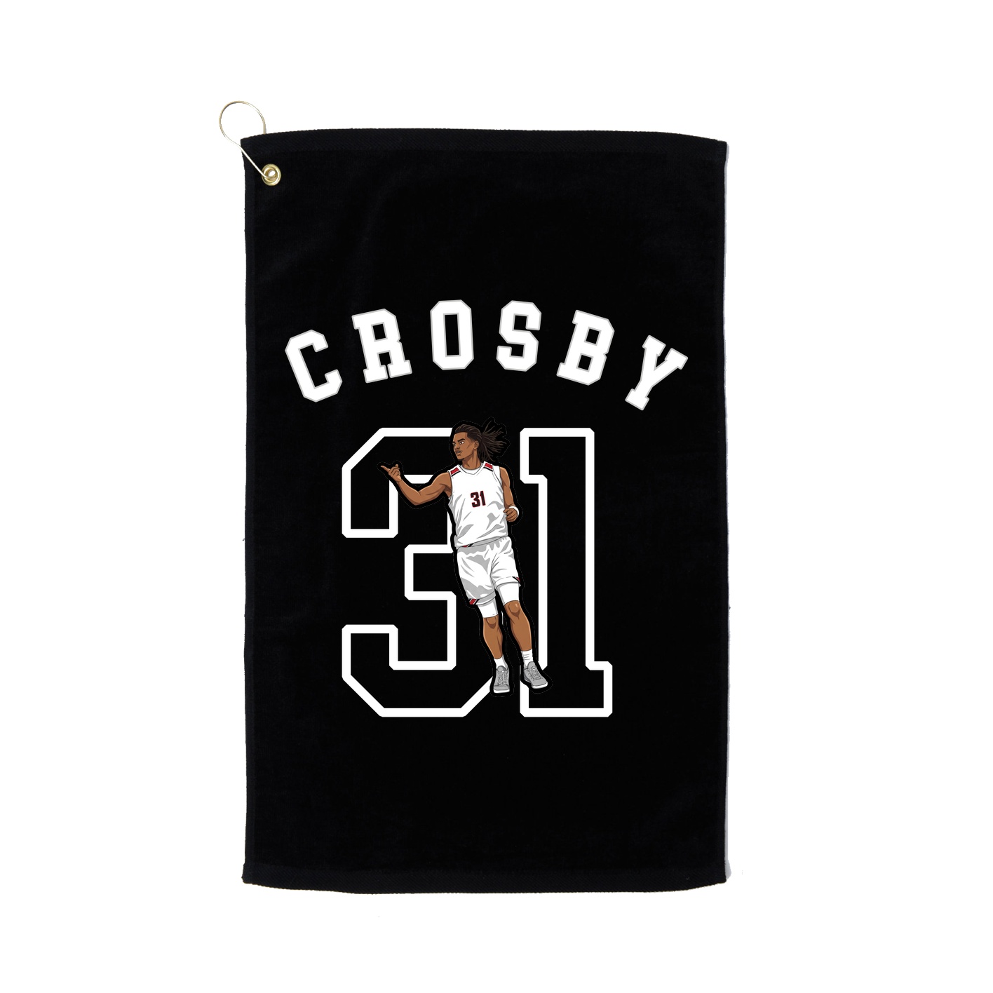 Golf Towel — Shirsey Arch in Black