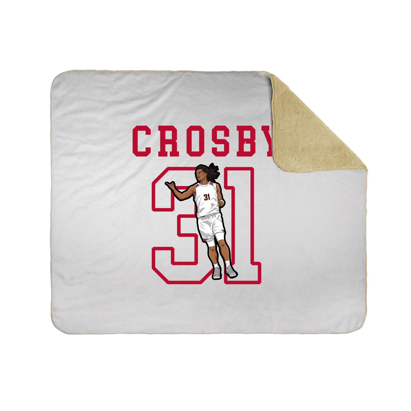 Throw Blanket — Shirsey in White