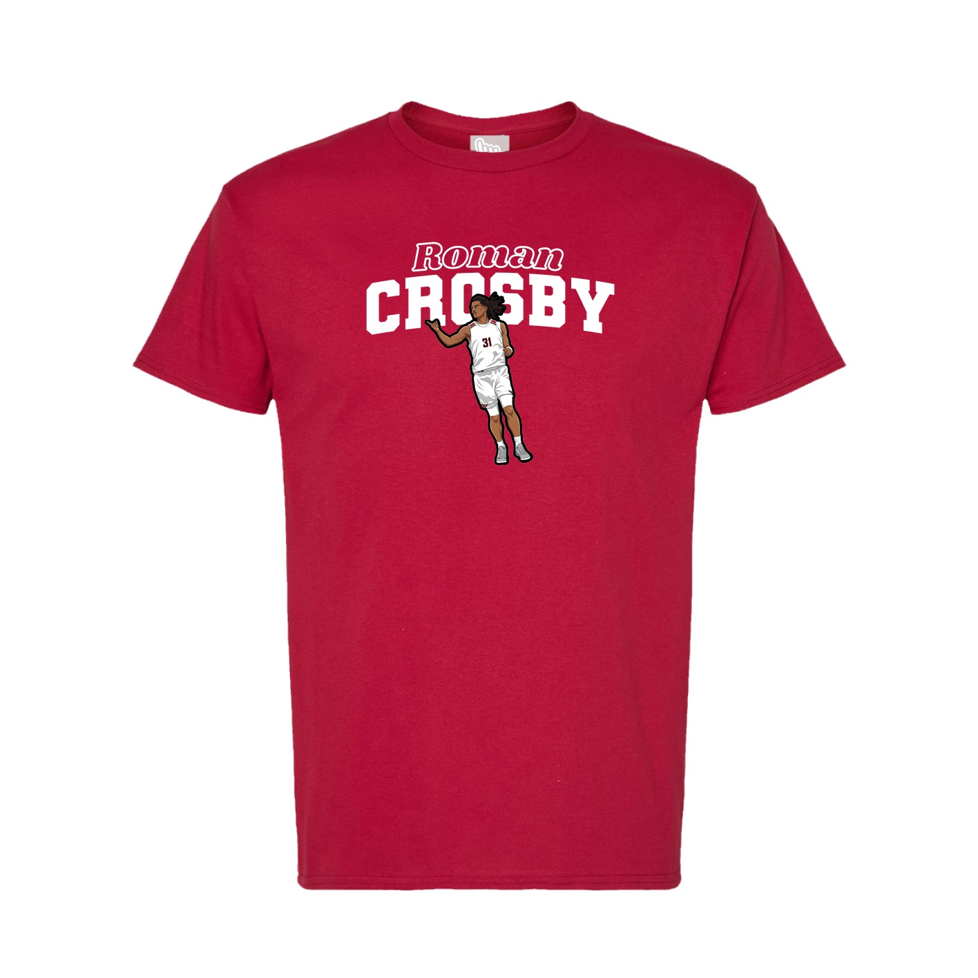 Tee — Name Arch in Crimson
