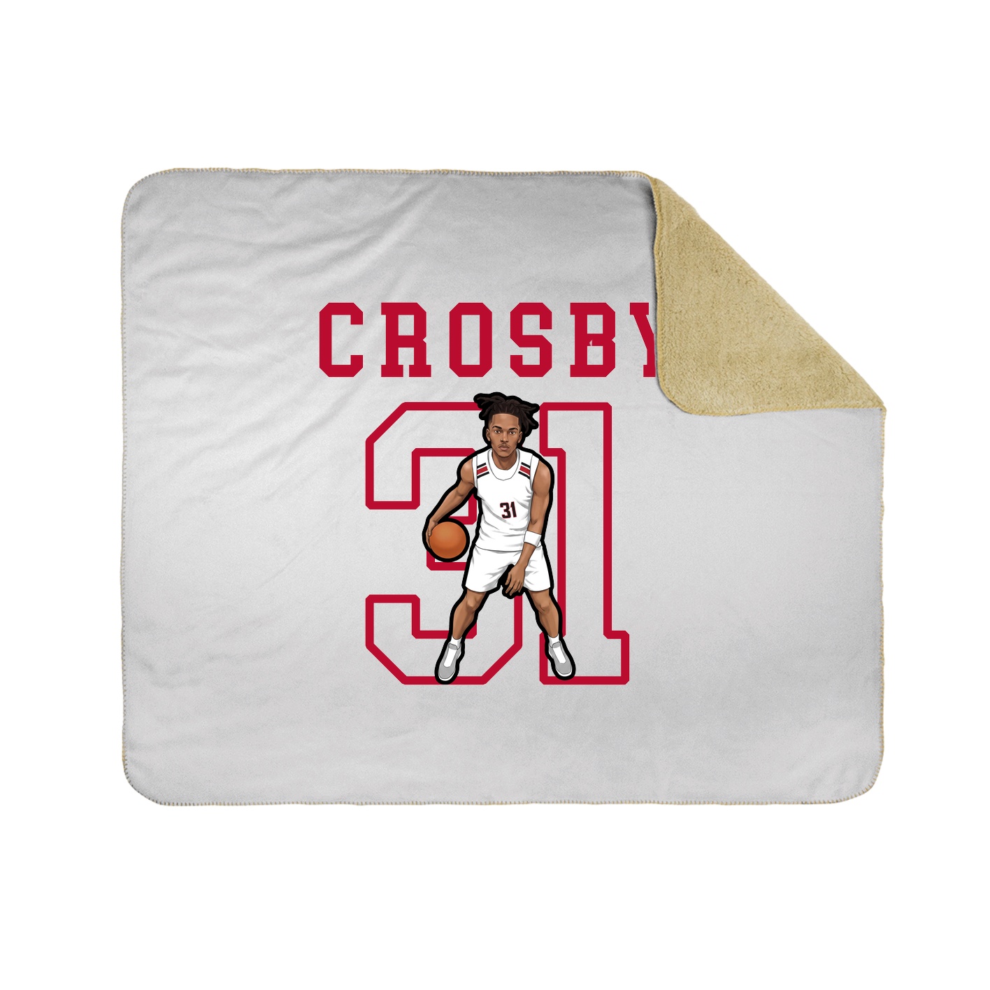 Throw Blanket — Shirsey in White
