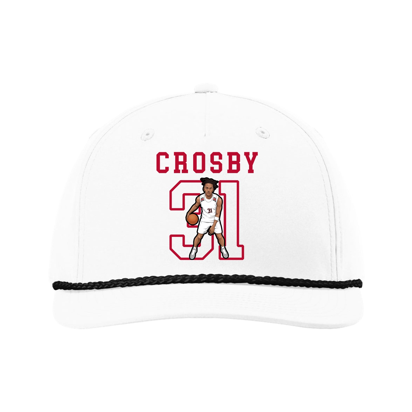 Five-Panel Classic Rope Cap — Shirsey in White