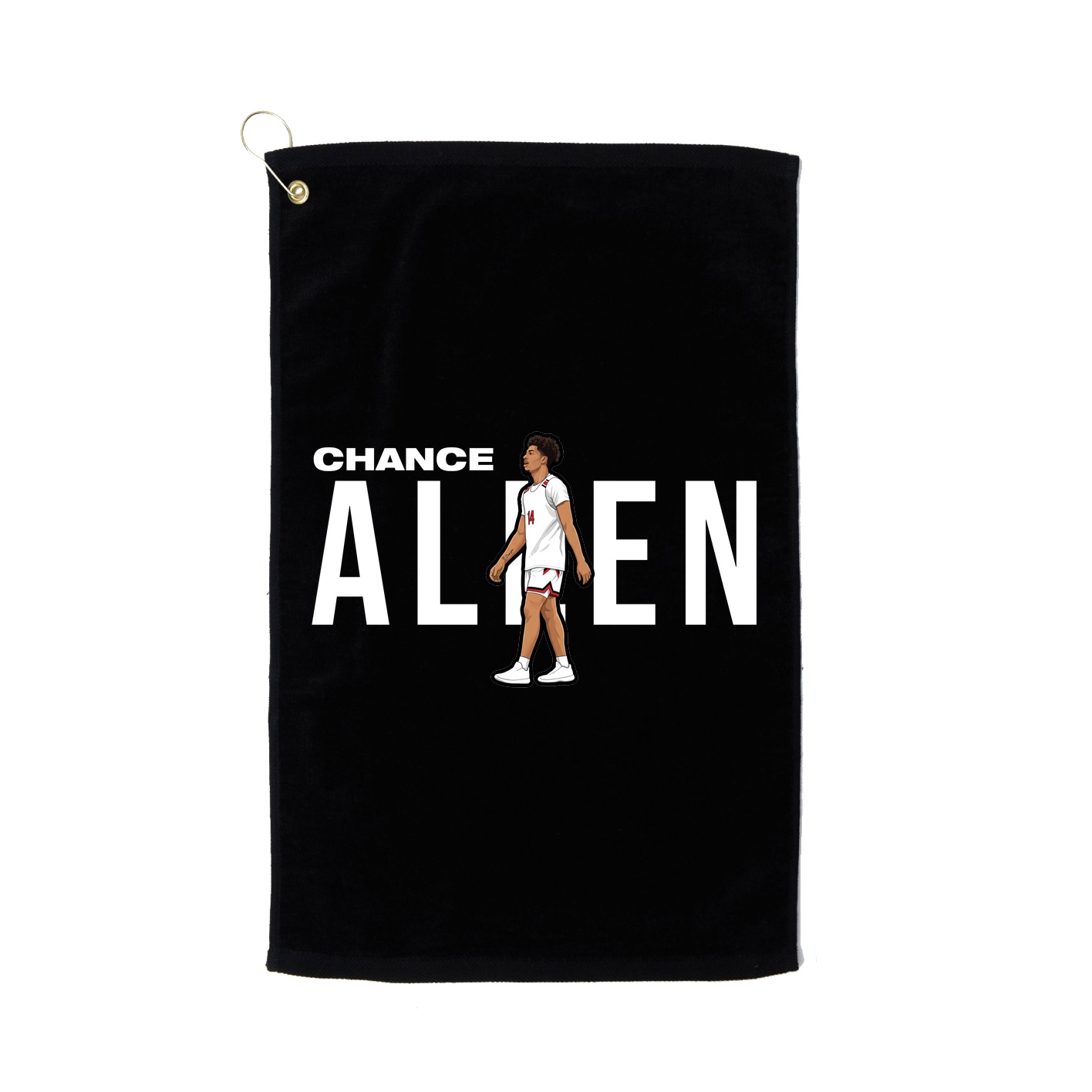 Golf Towel — Player Name in Black