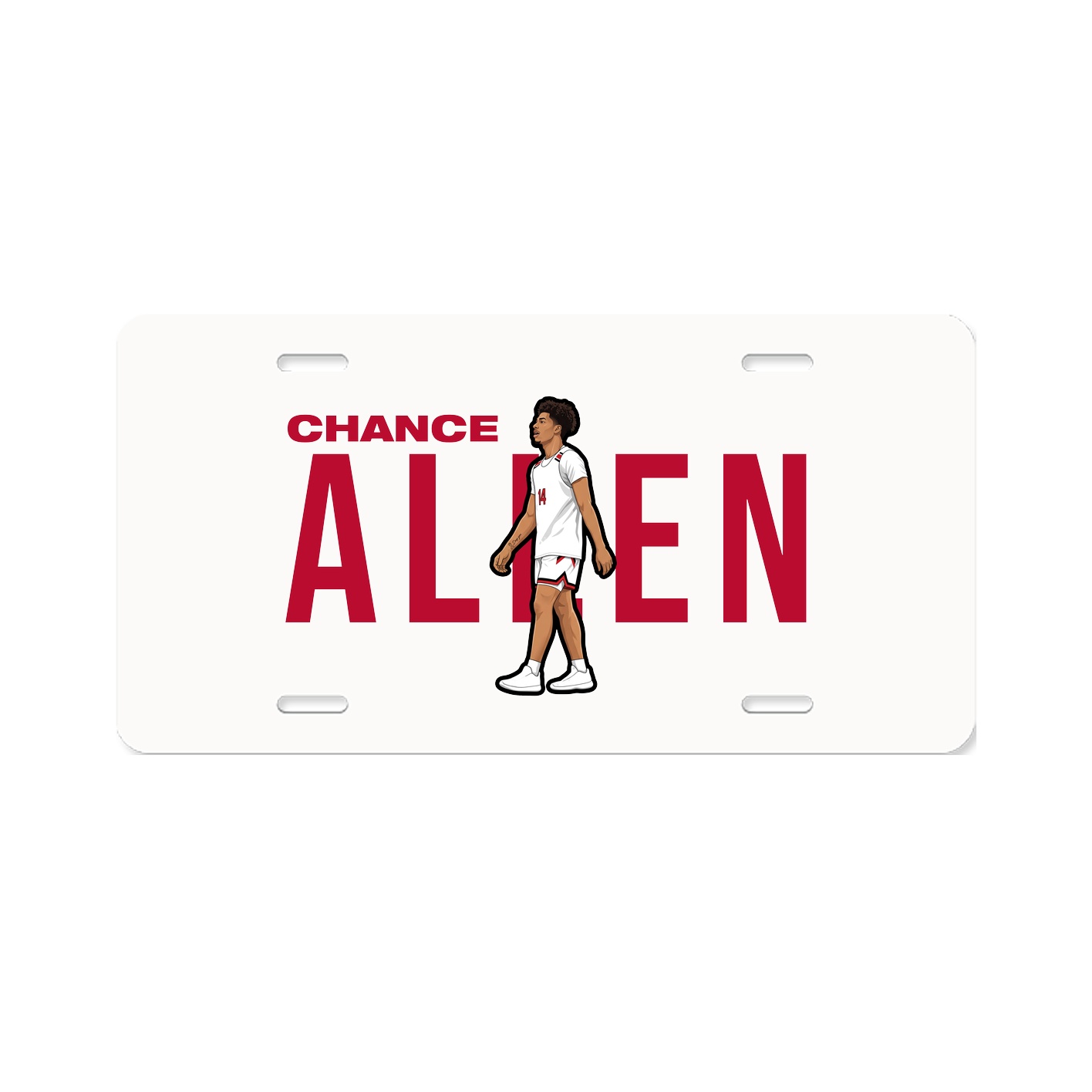 License Plate — Player Name in Classic