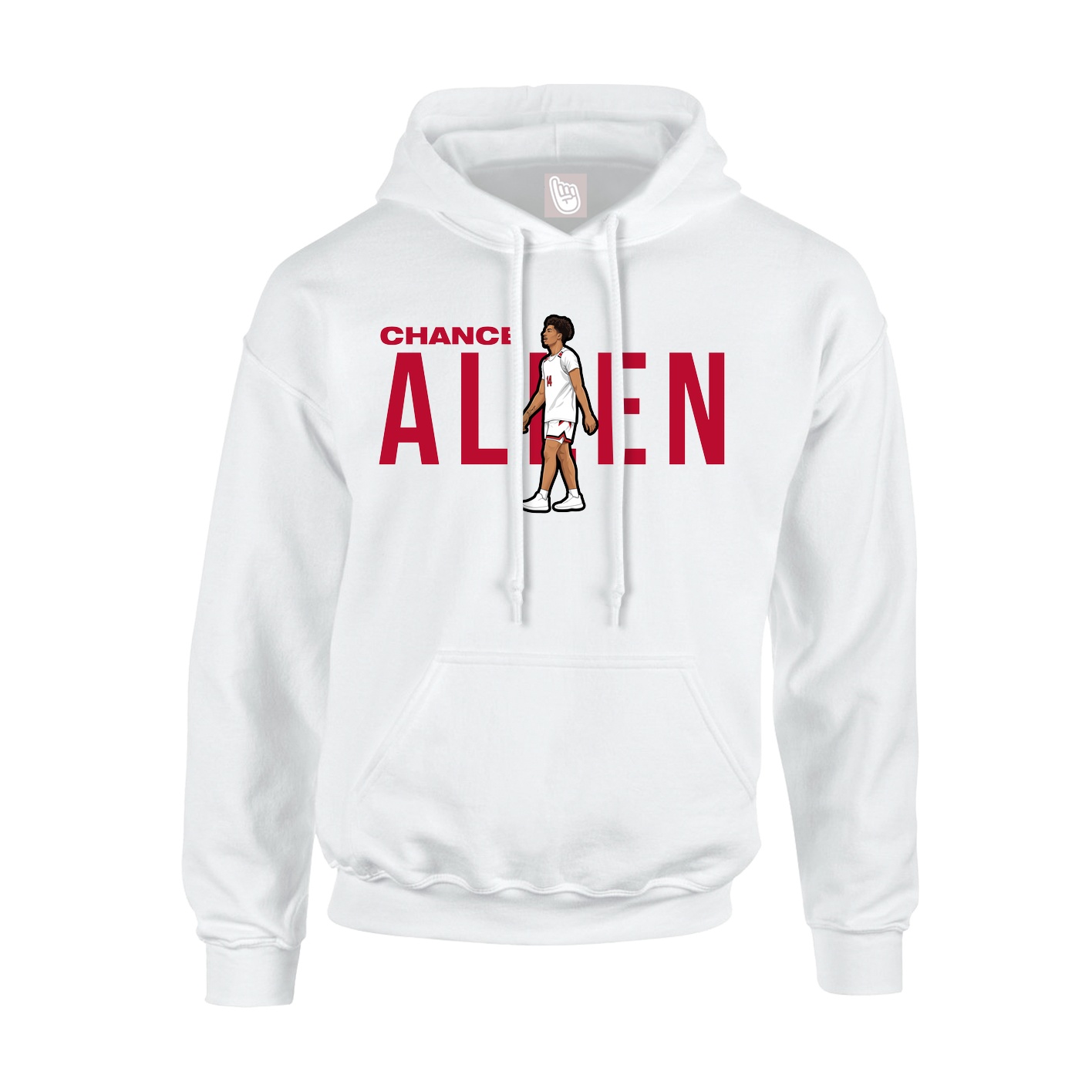 Hoodie — Player Name in White