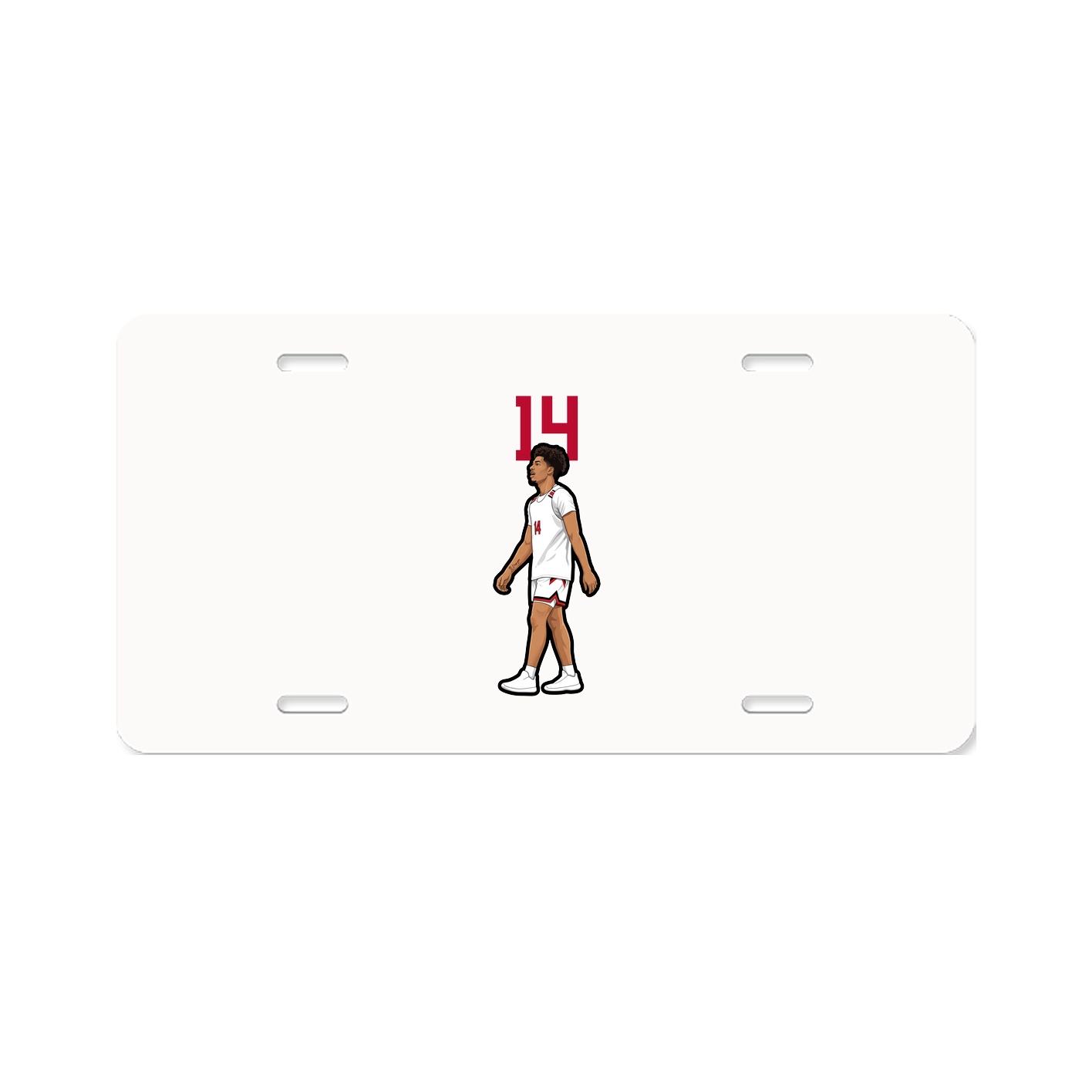 License Plate — Number Top in Classic