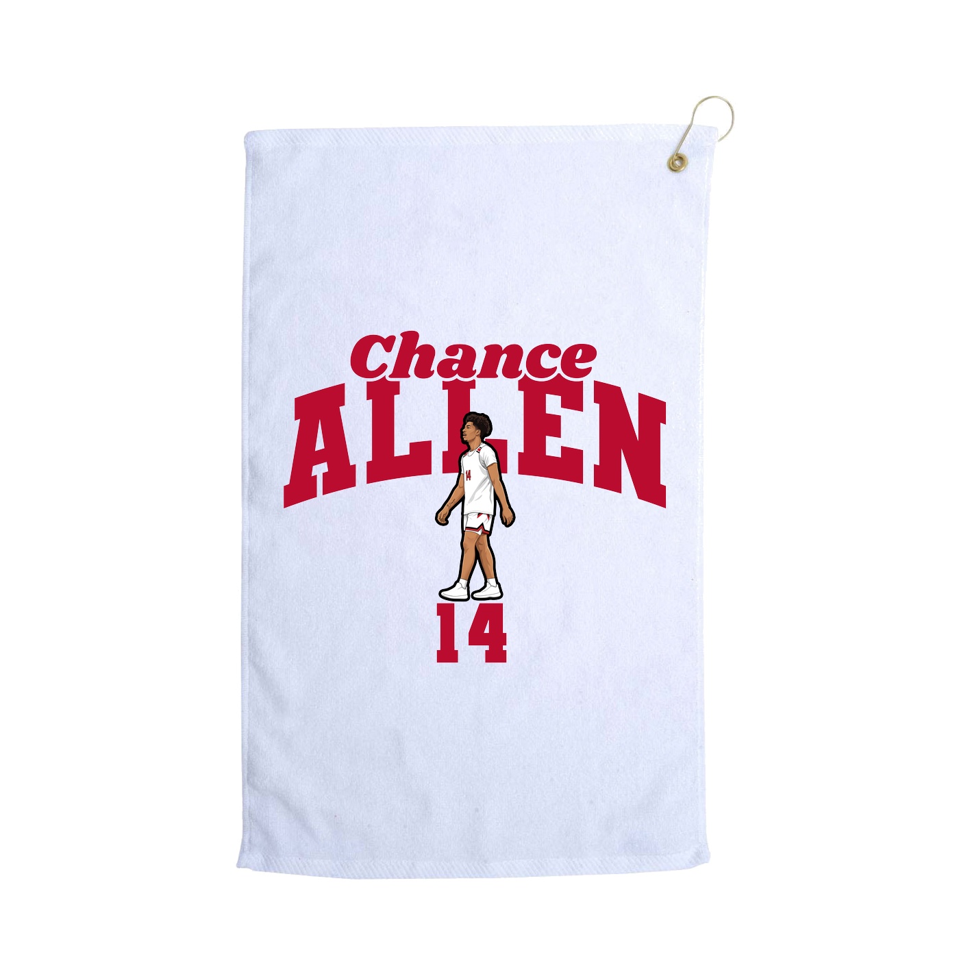 Golf Towel — Signature Arch in White