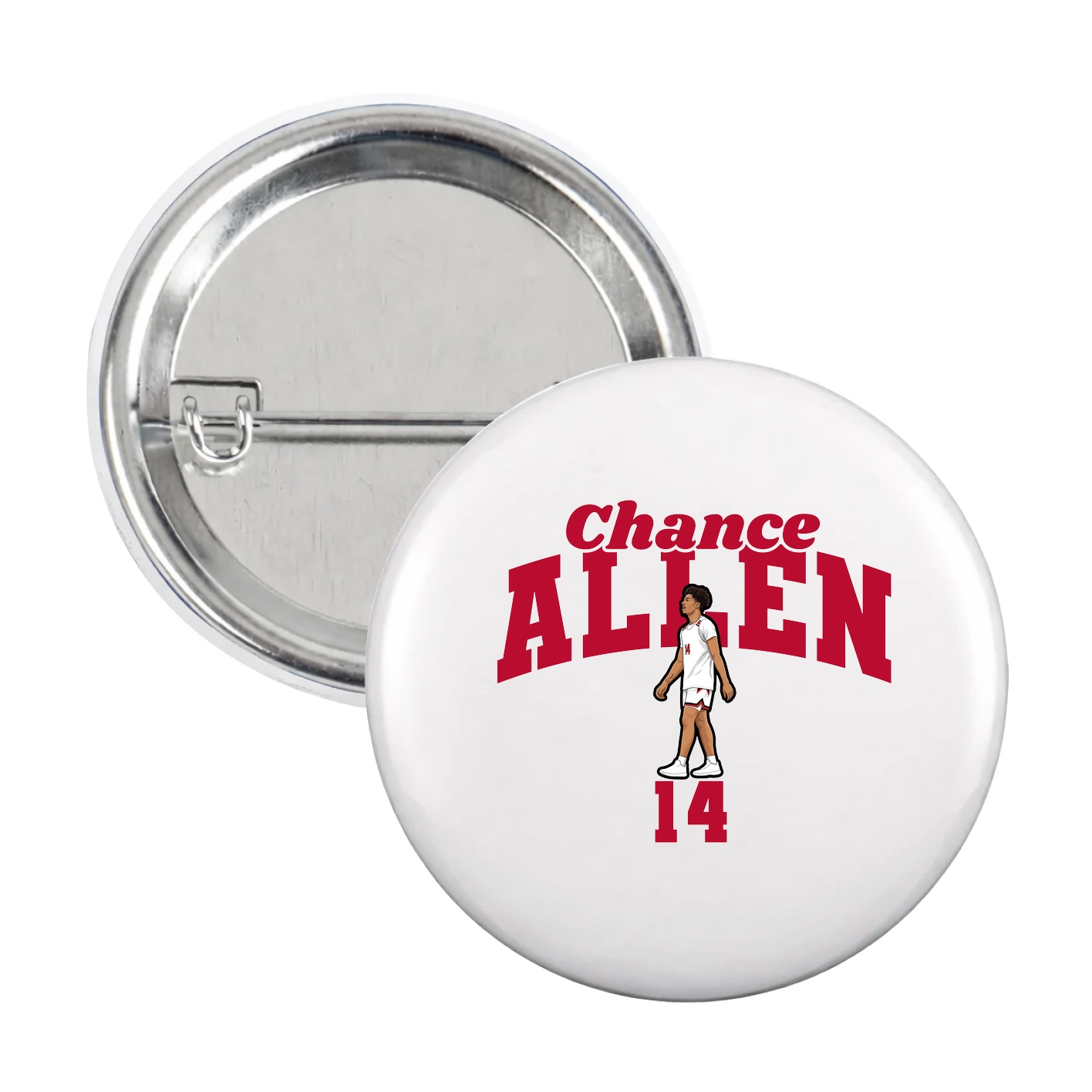 Game Day Button — Signature Arch in White