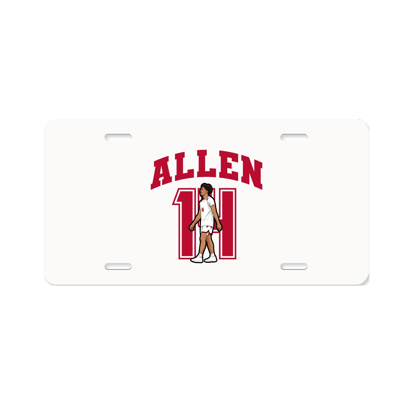 License Plate — Number in Classic