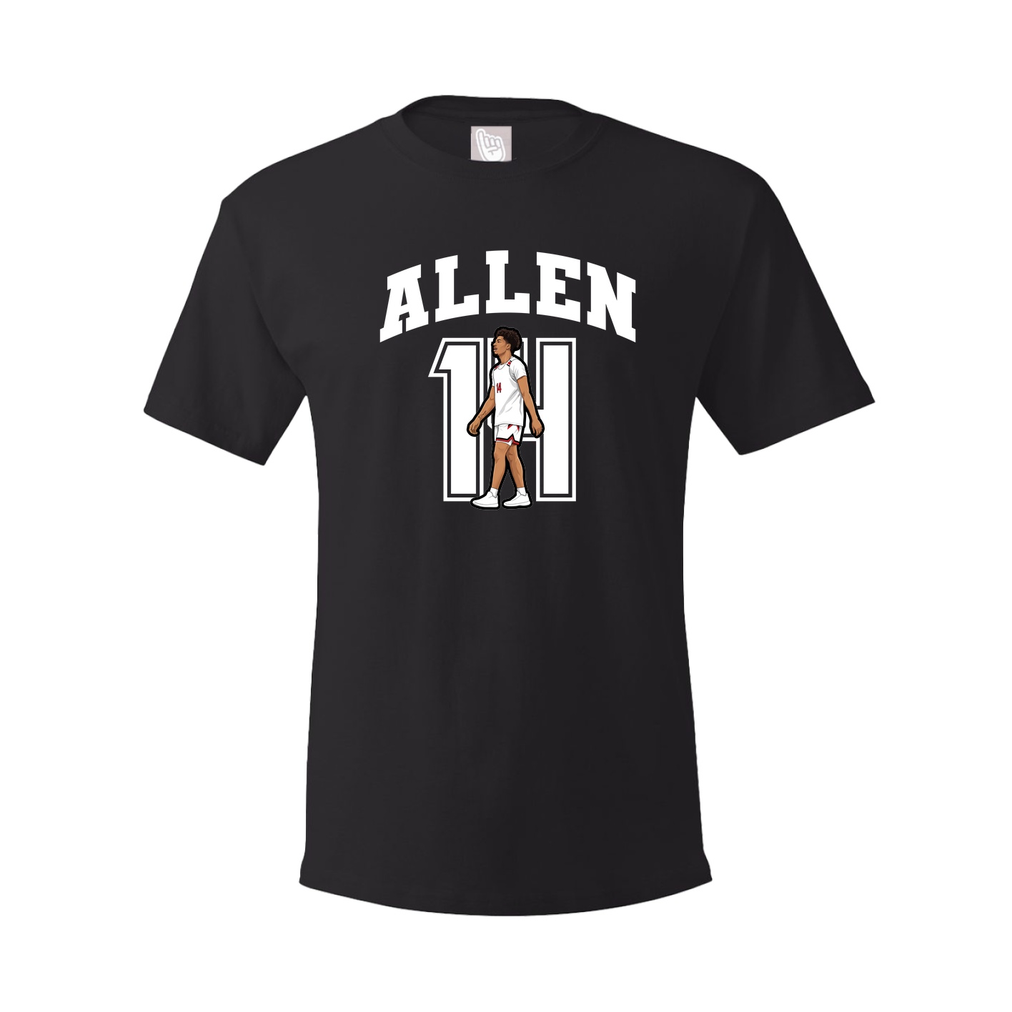 Youth Tee — Number in Black