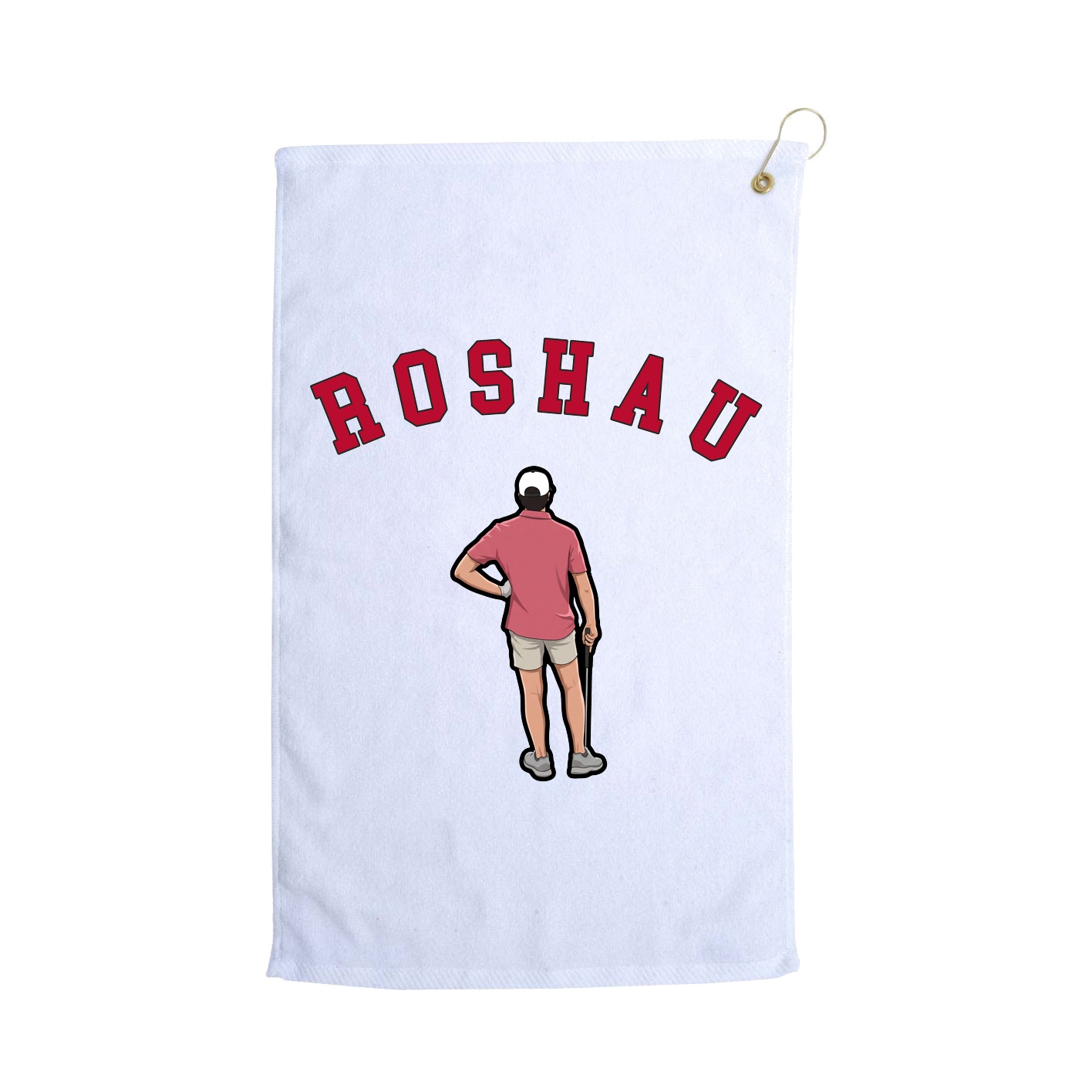 Golf Towel — Shirsey Arch in White