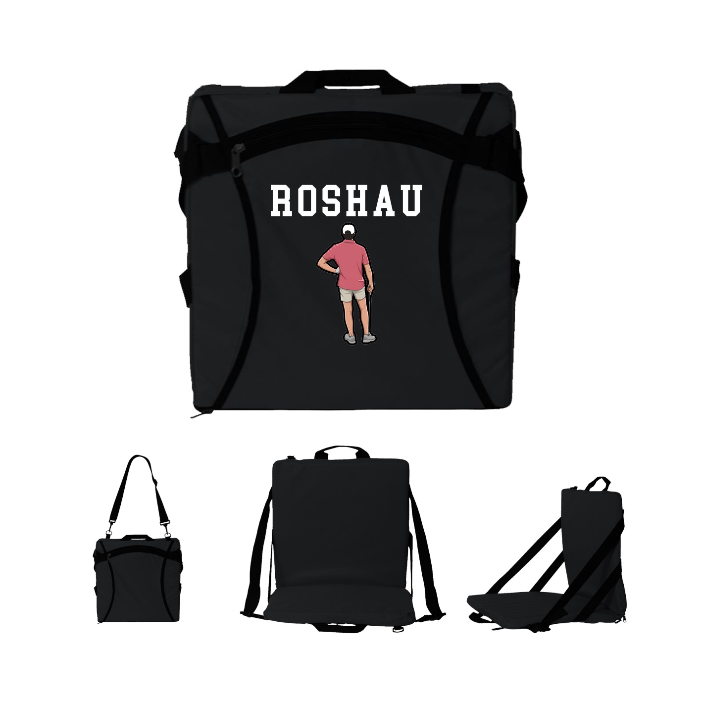 Folding Stadium Seat — Shirsey in Black
