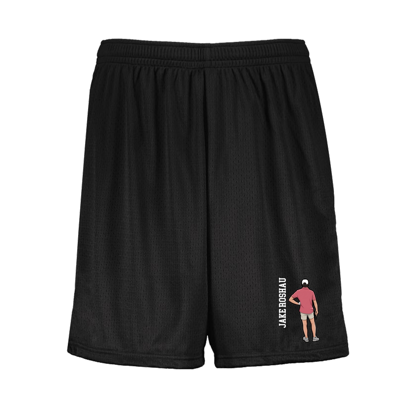 Shorts — Name Vertical in Black