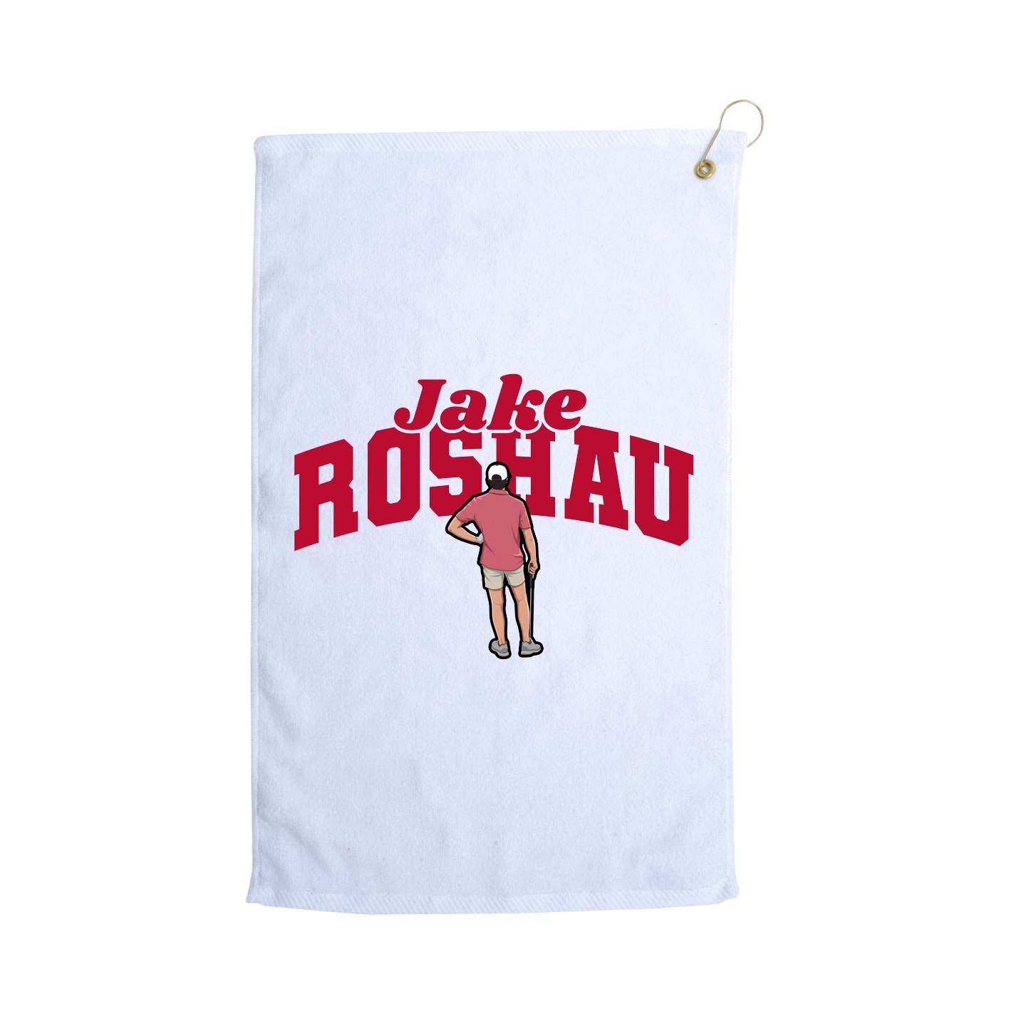 Golf Towel — Signature Arch in White