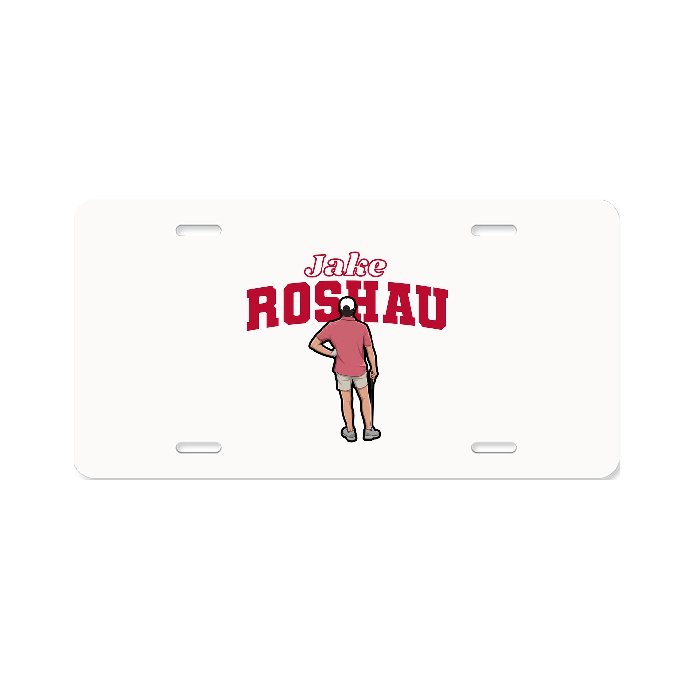 License Plate — Name Arch in Classic