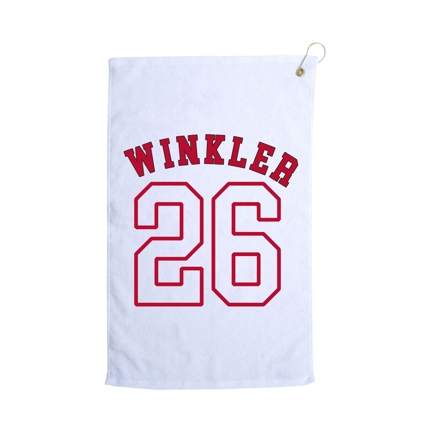 Golf Towel — Shirsey Arch in White