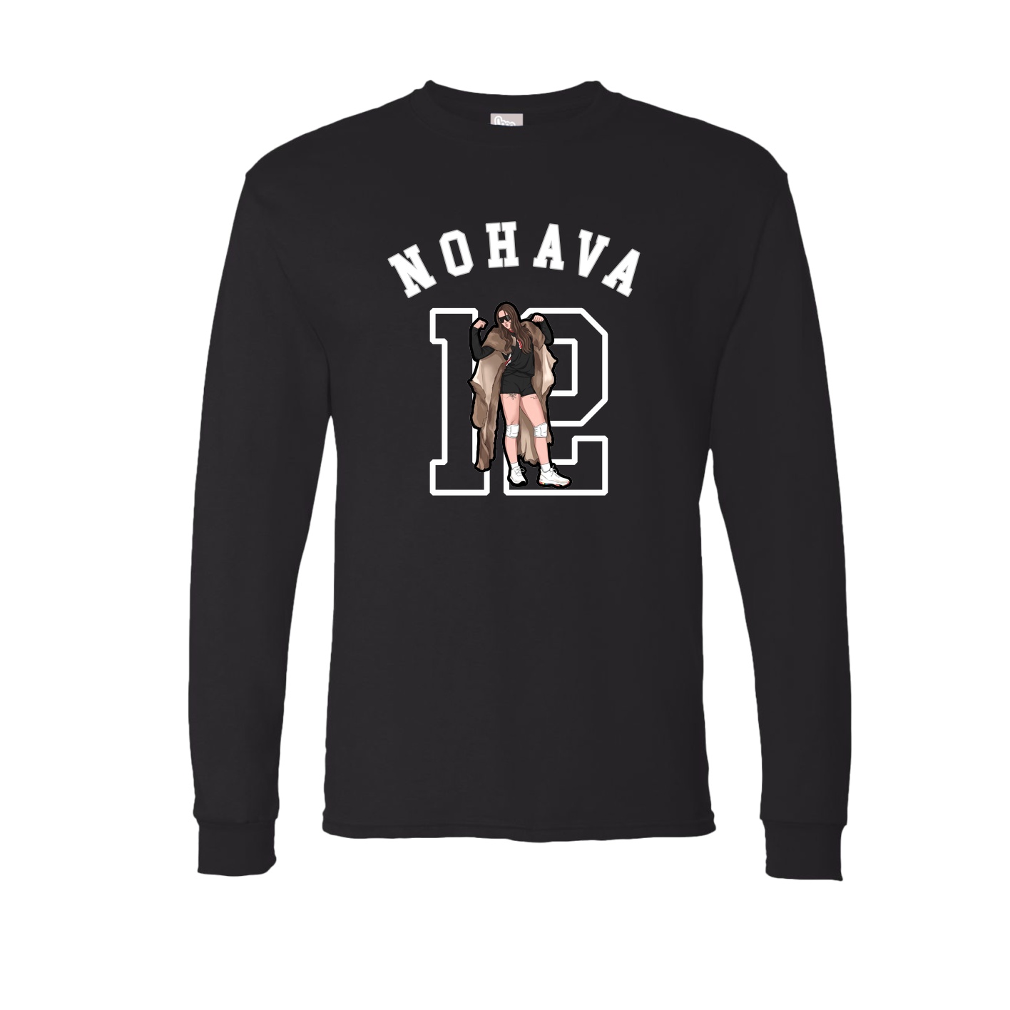 Long Sleeve Tee — Shirsey Arch in Black