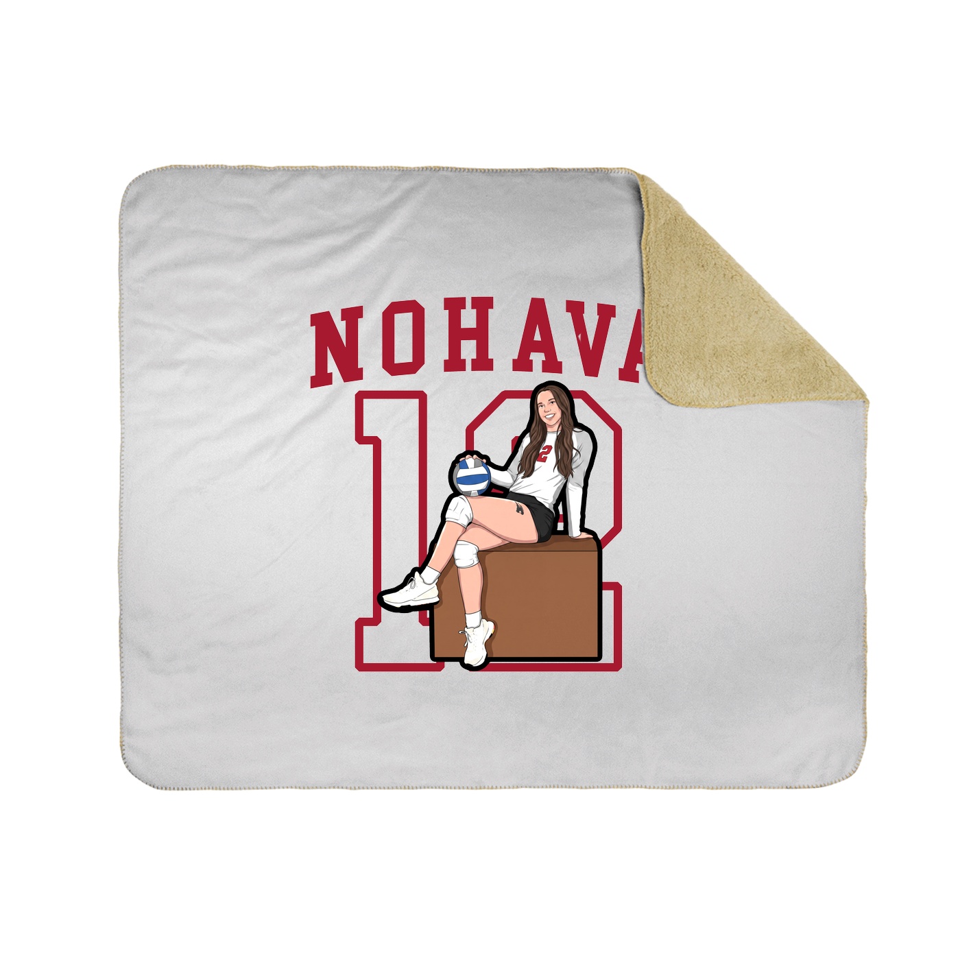 Throw Blanket — Shirsey in White
