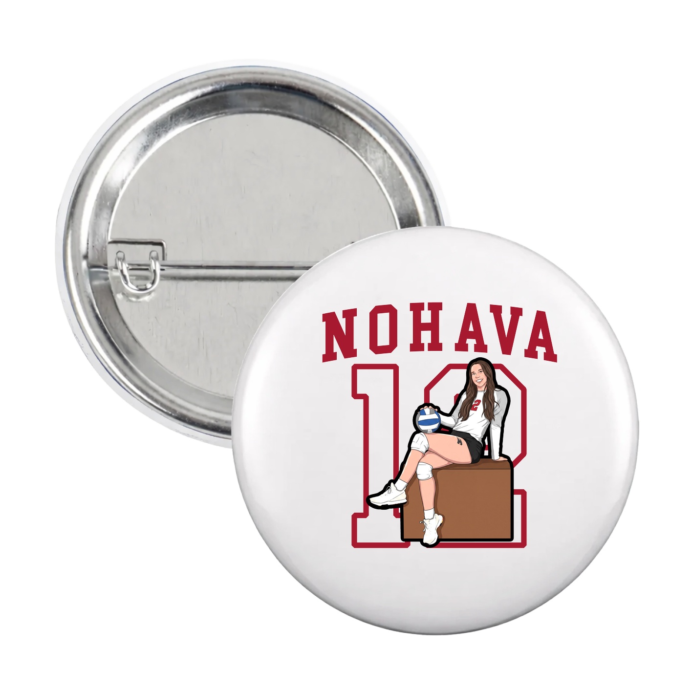 Game Day Button — Shirsey in White