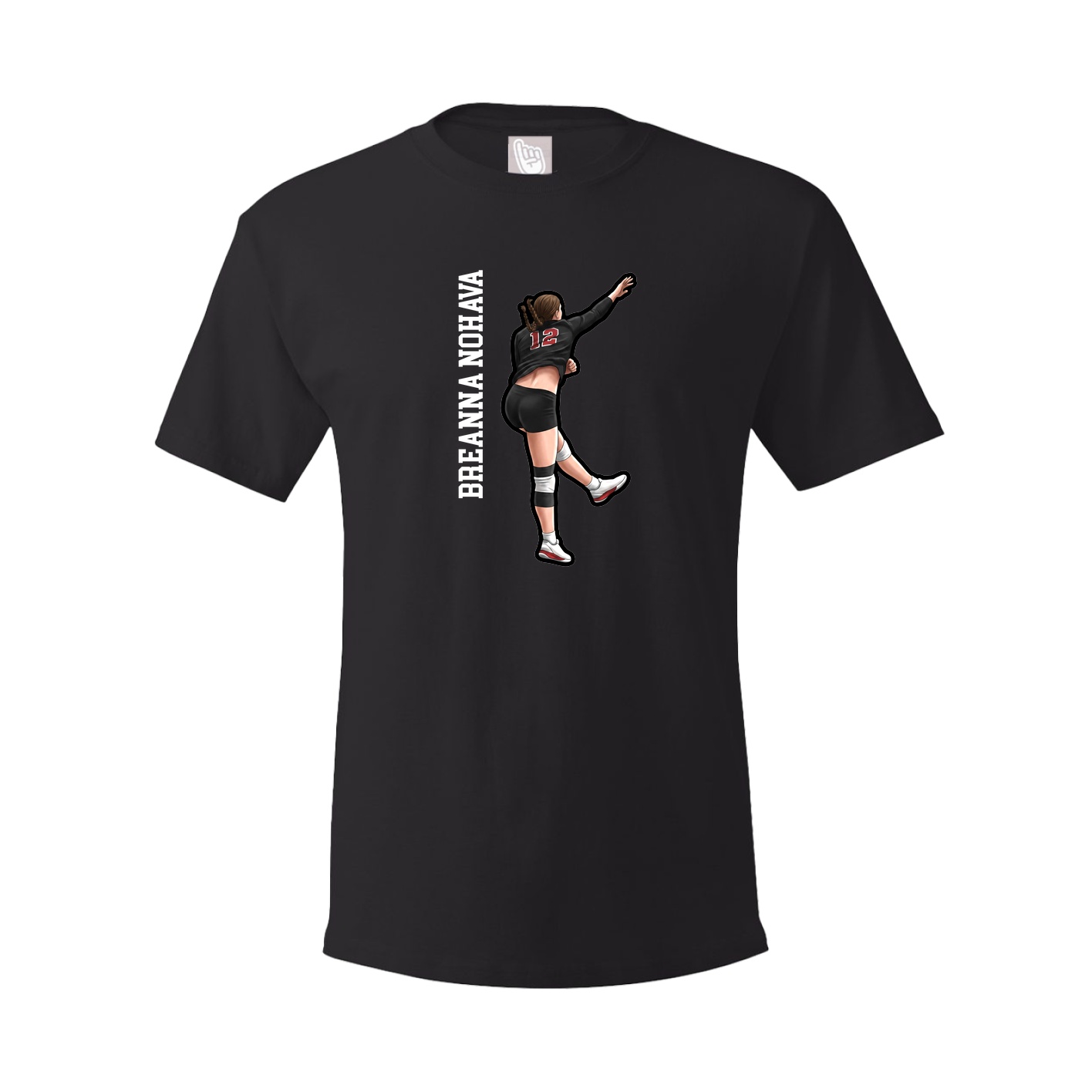 Tee — Name Vertical in Black