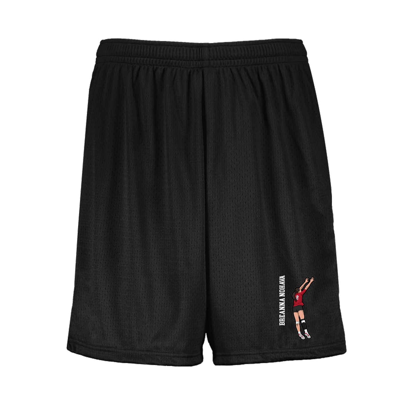 Shorts — Name Vertical in Black
