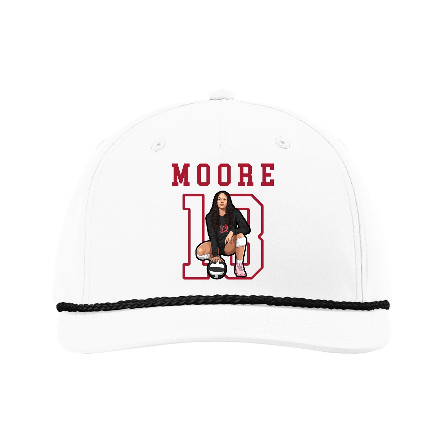 Five-Panel Classic Rope Cap — Shirsey in White