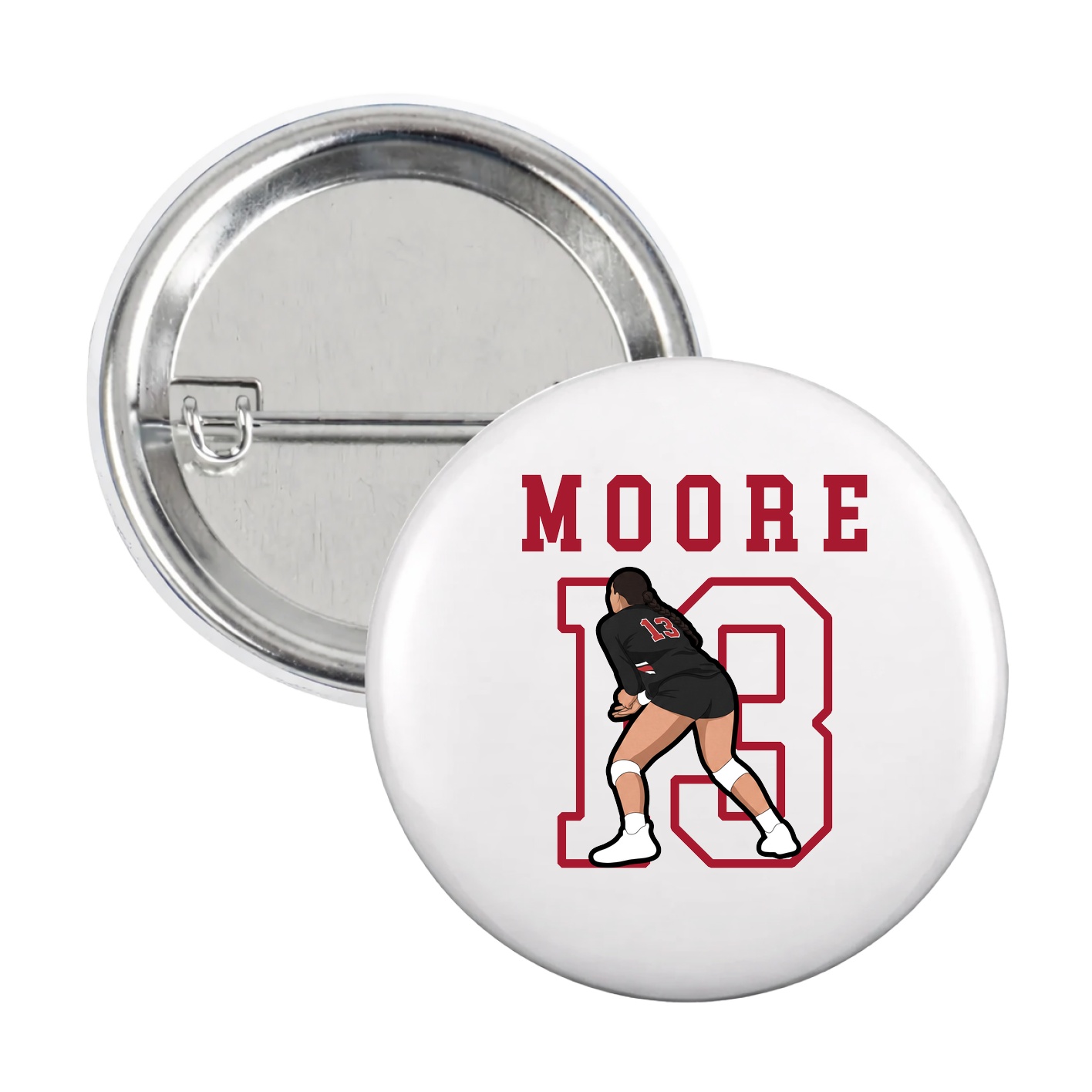 Game Day Button — Shirsey in White