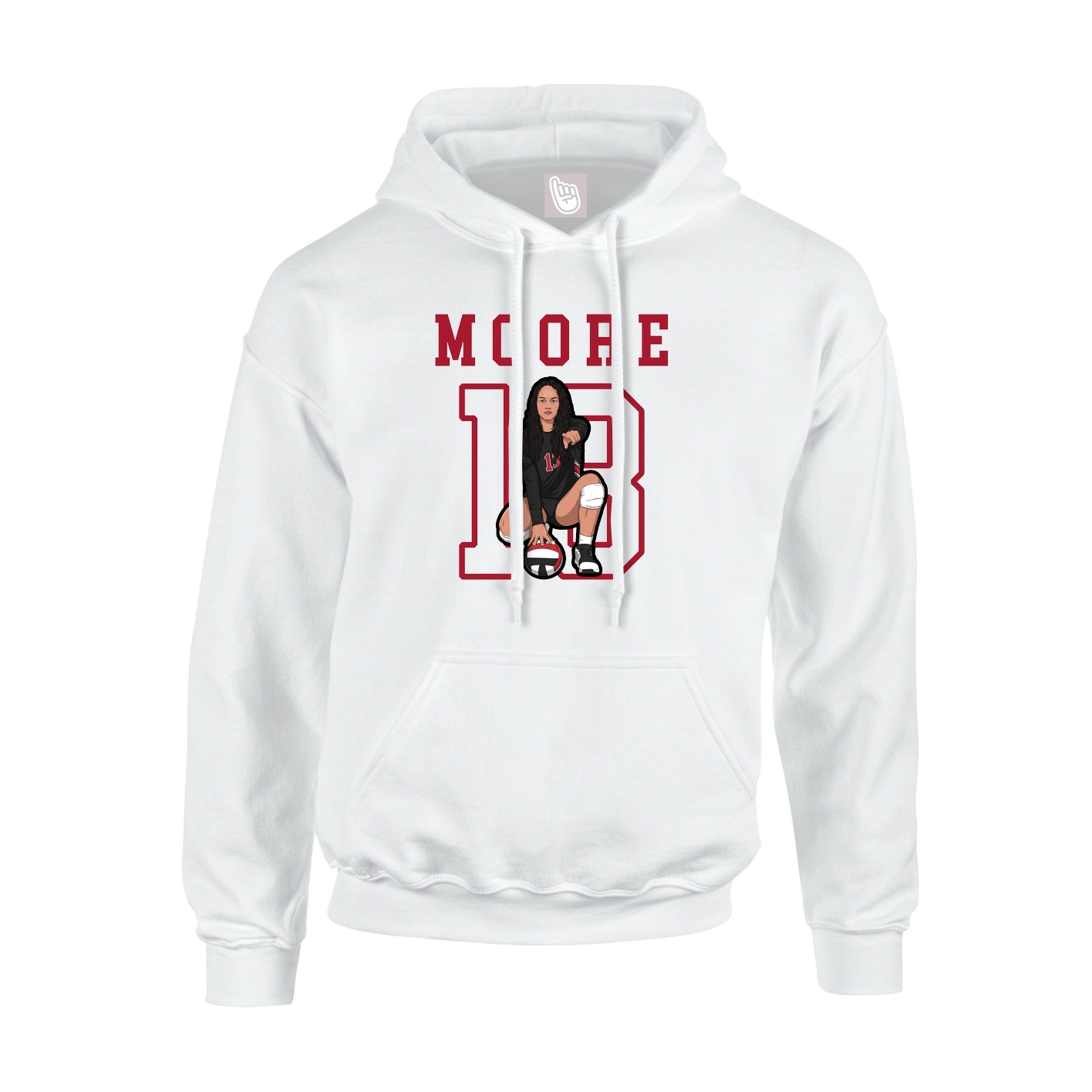 Hoodie — Shirsey in White