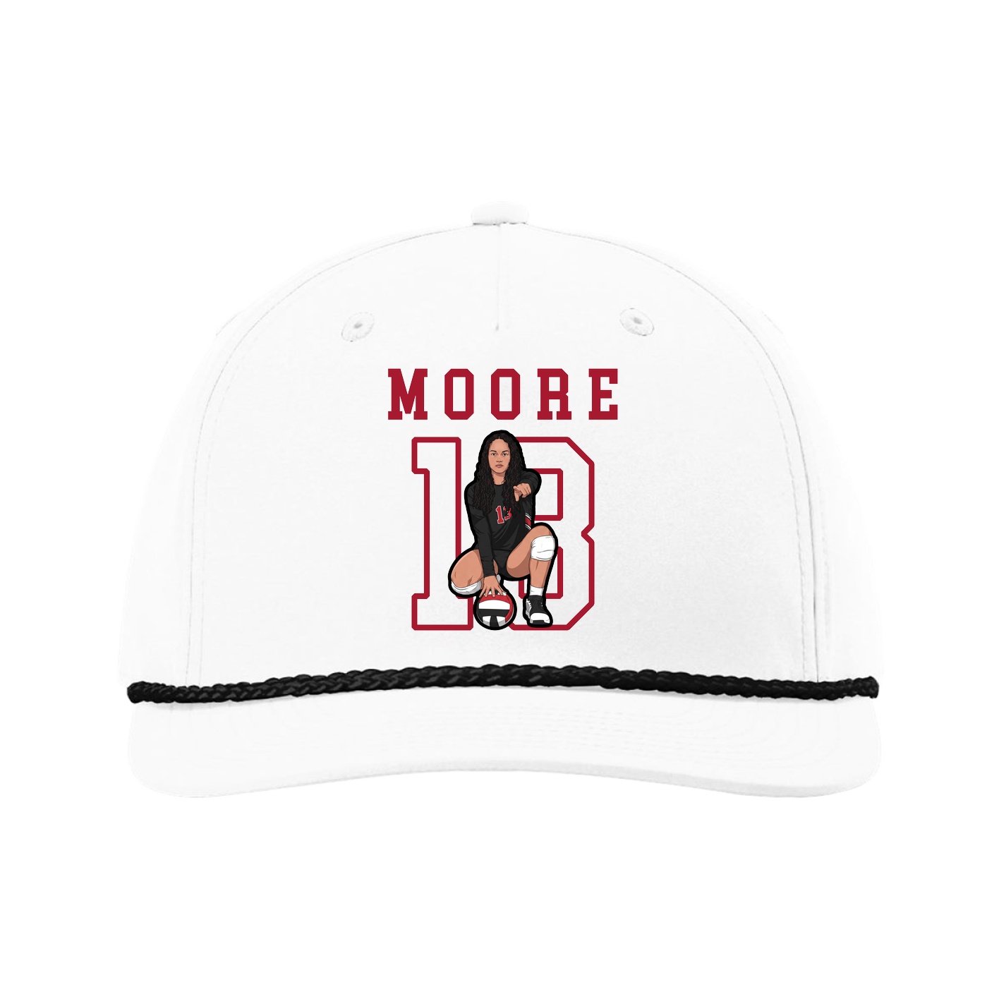 Five-Panel Classic Rope Cap — Shirsey in White