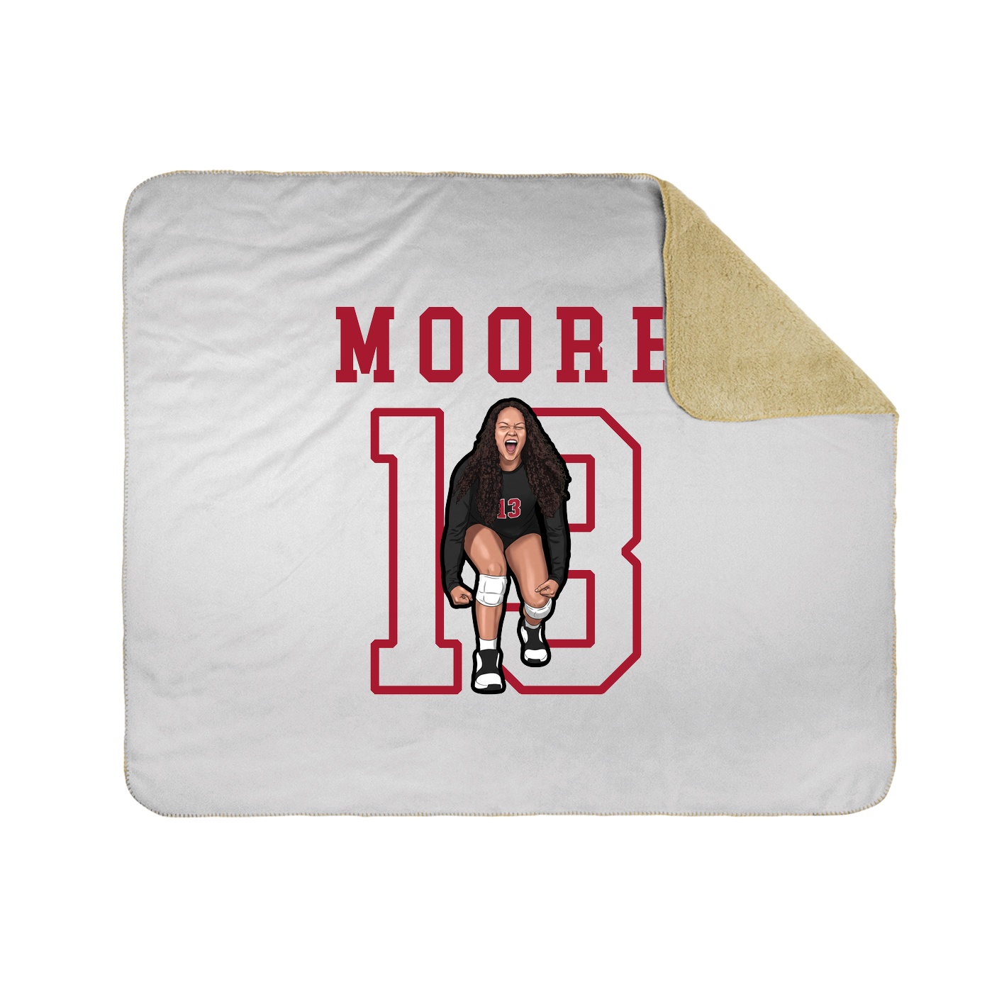 Throw Blanket — Shirsey in White