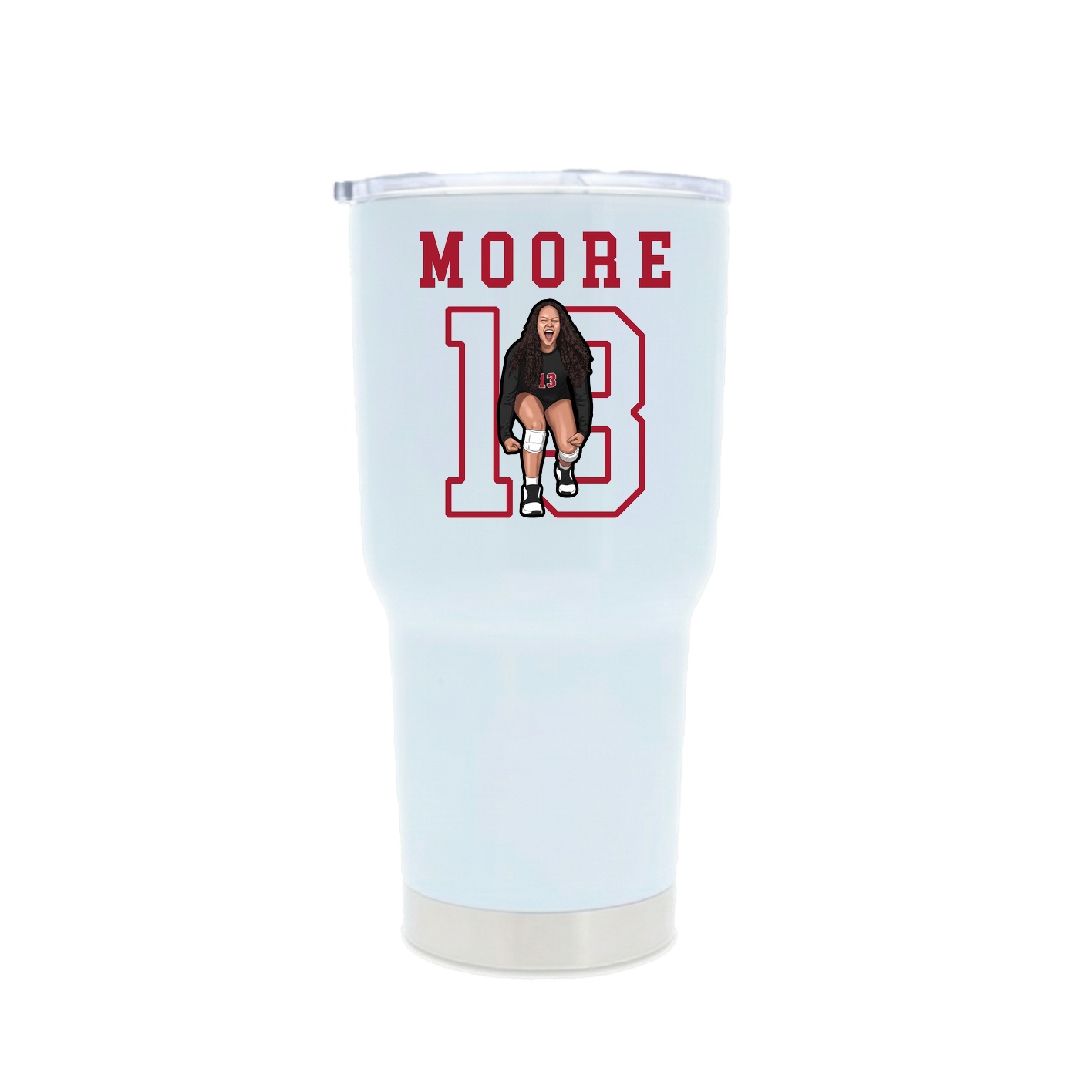 30oz Stainless Steel Tumbler — Shirsey in White