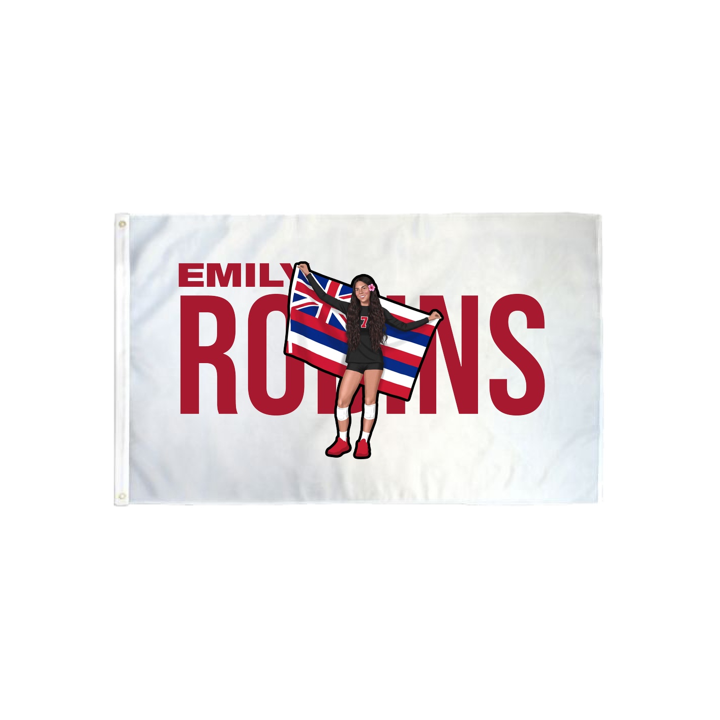 3x5 Flag — Player Name in Classic