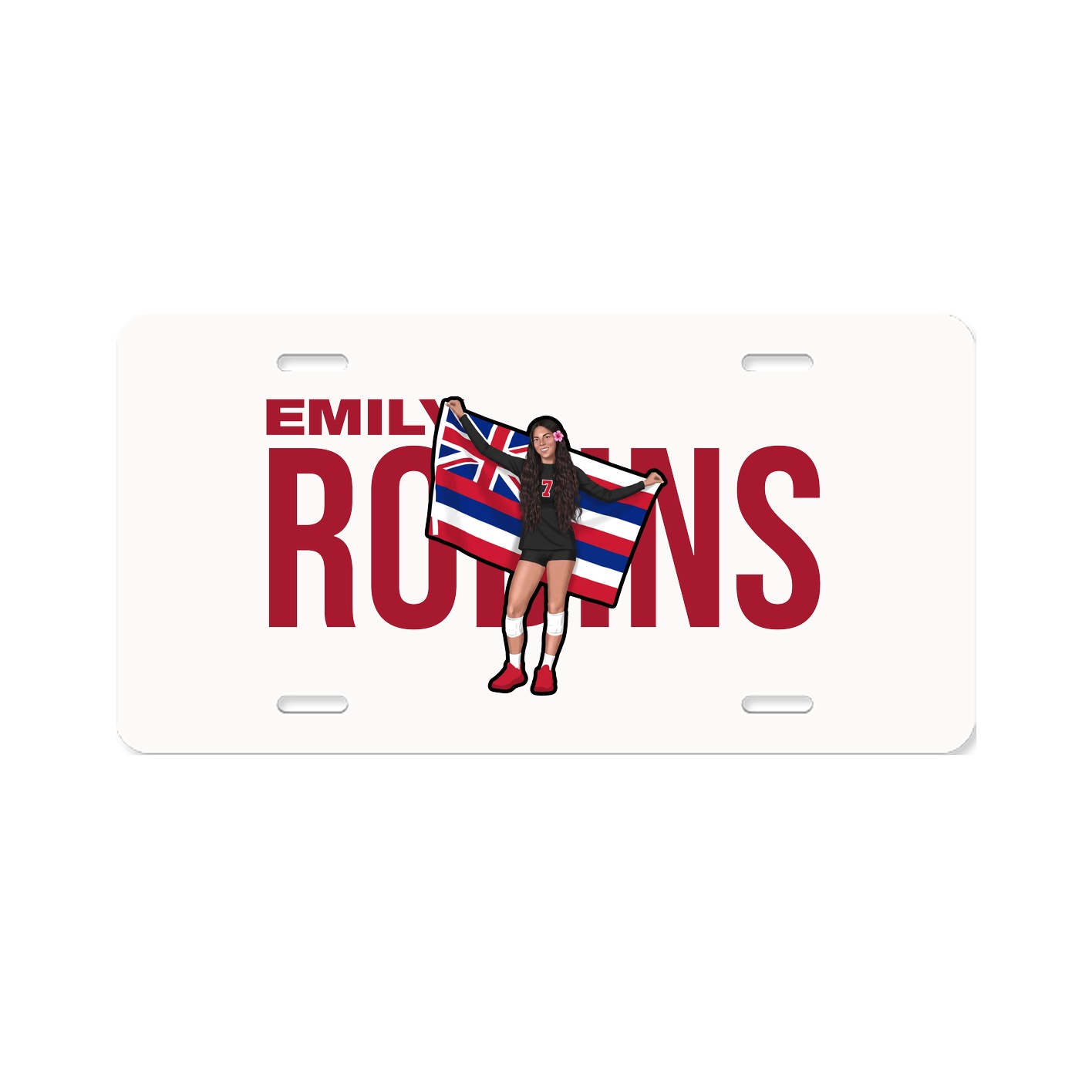 License Plate — Player Name in Classic