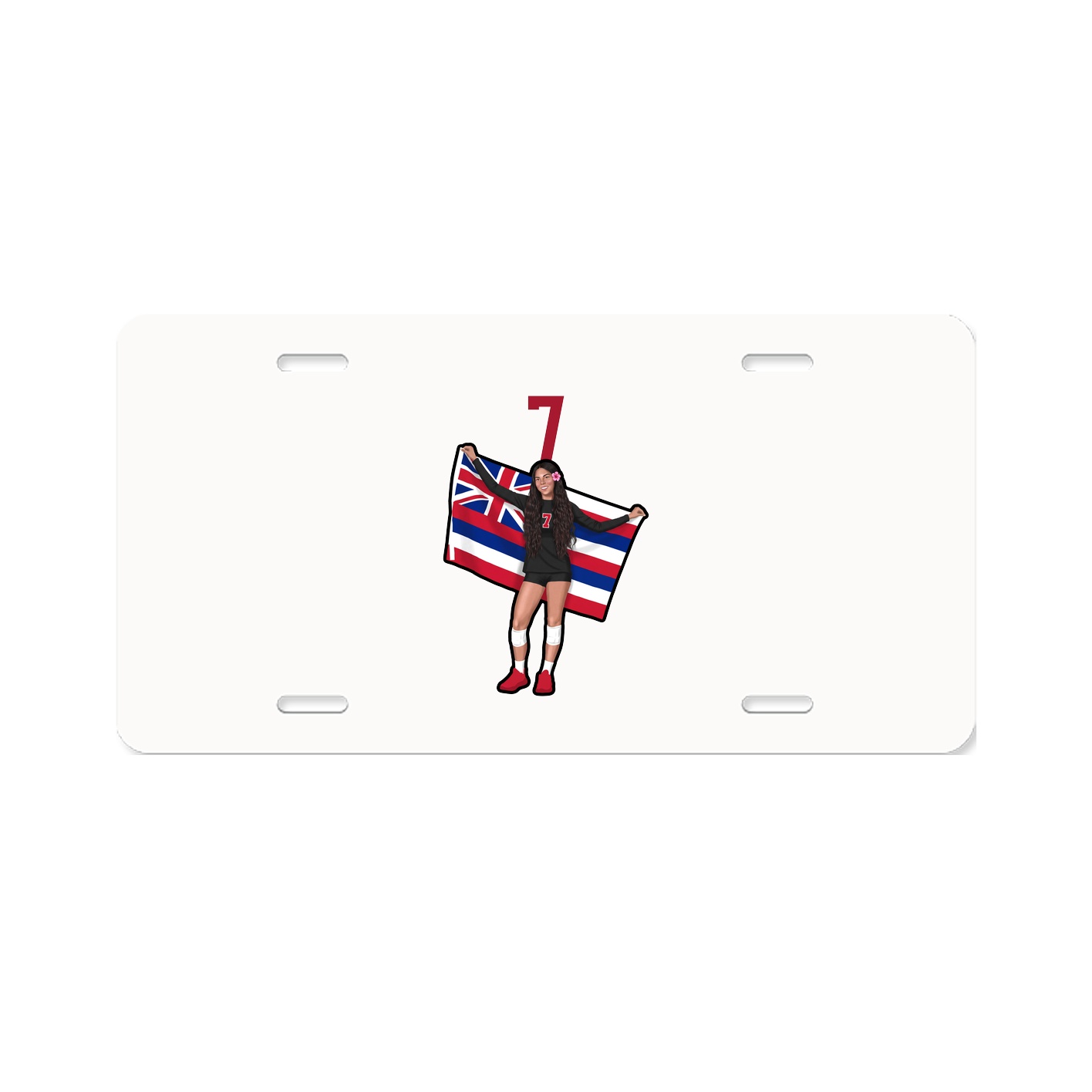 License Plate — Number Top in Classic