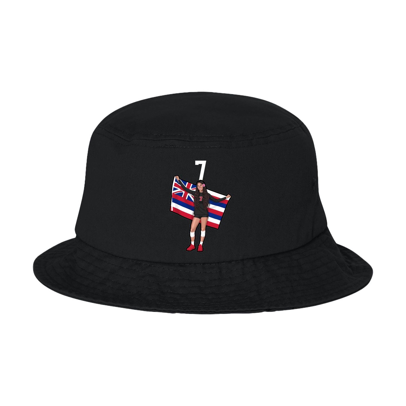 Bucket Cap — Number Top in Black