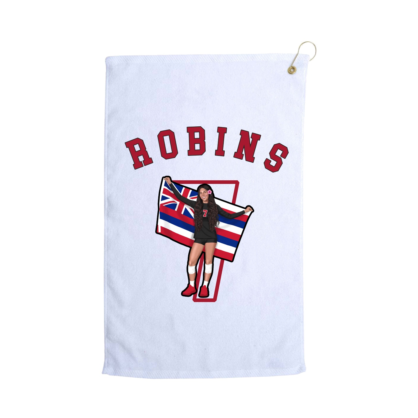 Golf Towel — Shirsey Arch in White